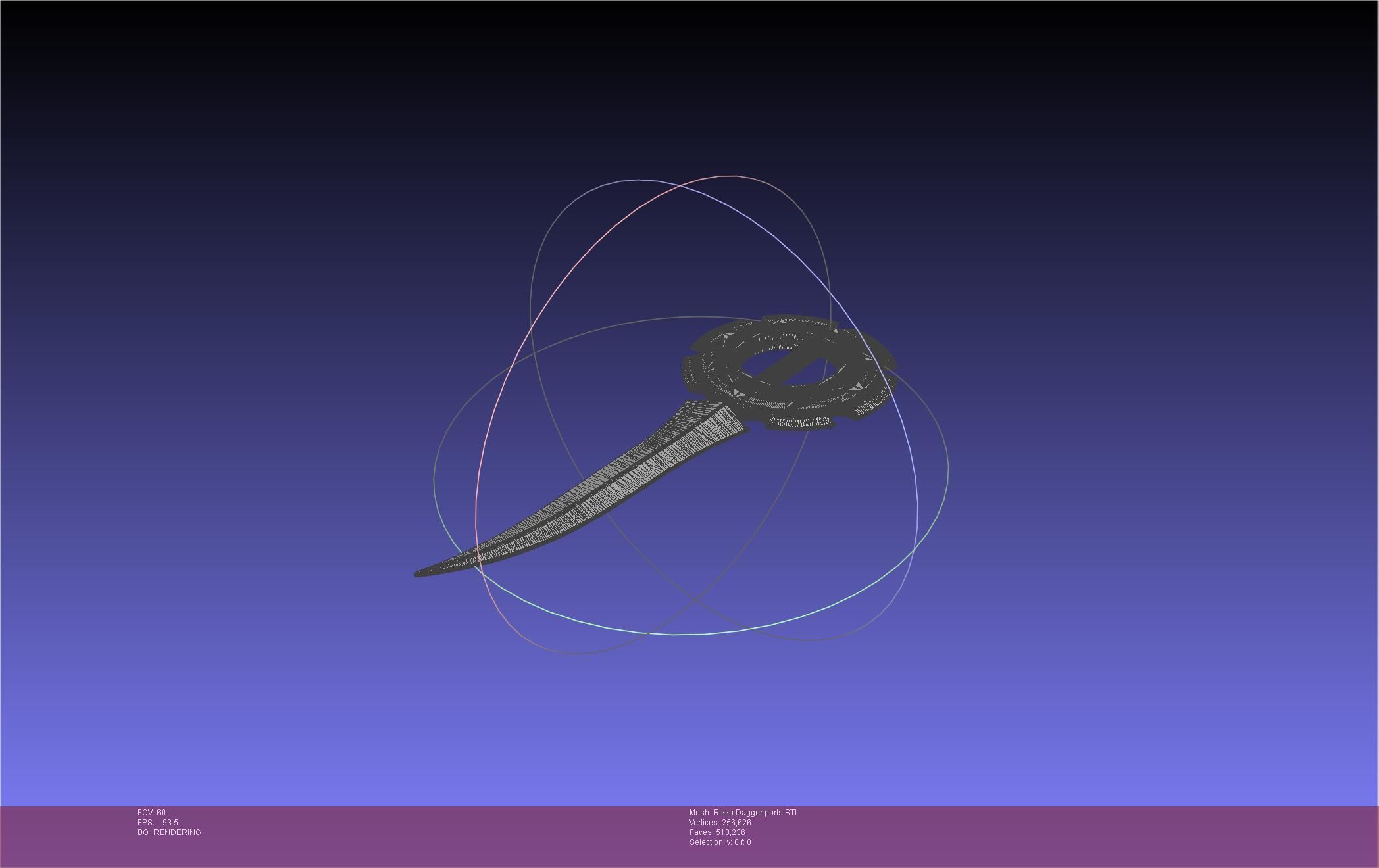 Final Fantasy X Rikku Dagger Assembly 3D print model_33