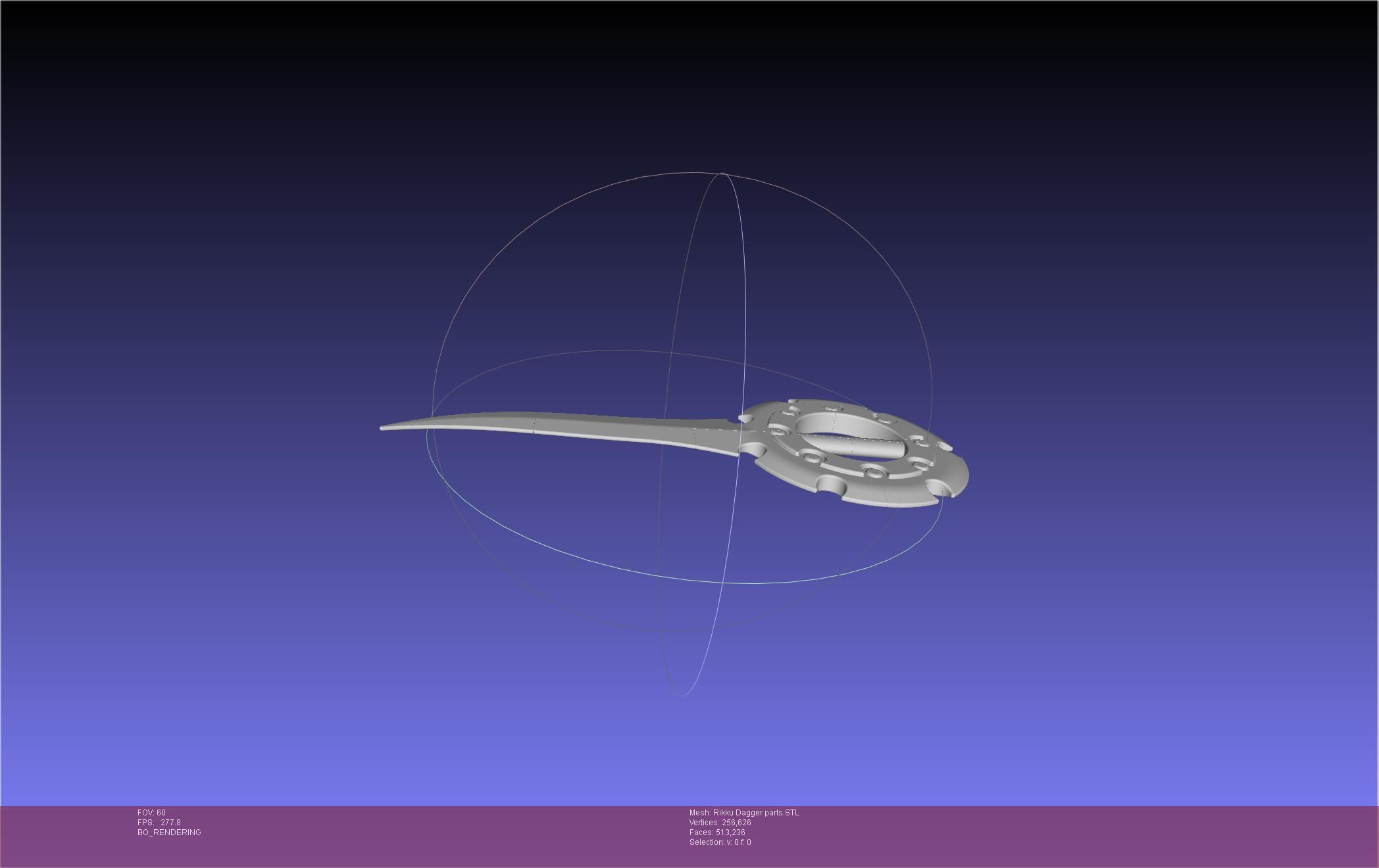 Final Fantasy X Rikku Dagger Assembly 3D print model_4