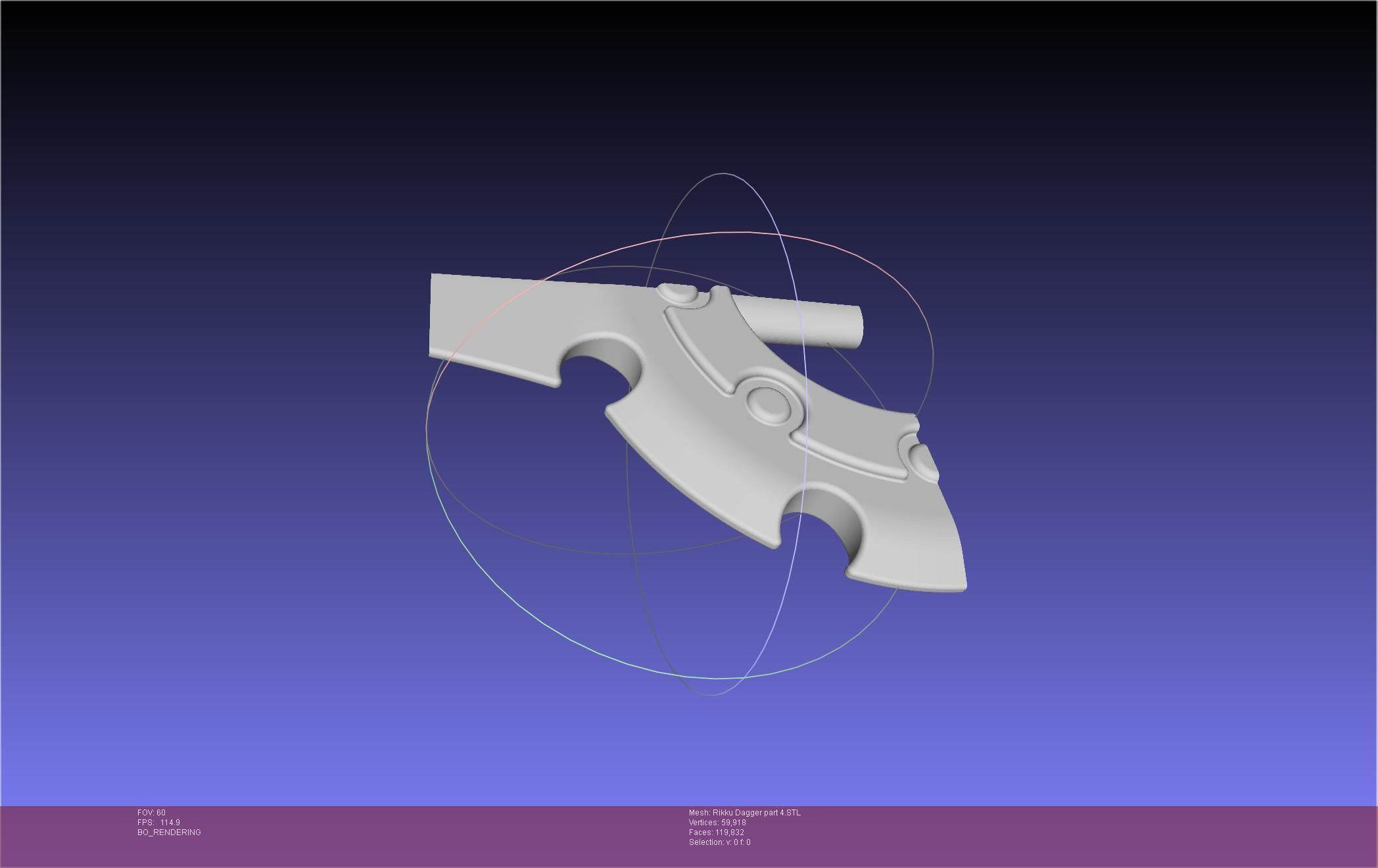 Final Fantasy X Rikku Dagger Assembly 3D print model_123