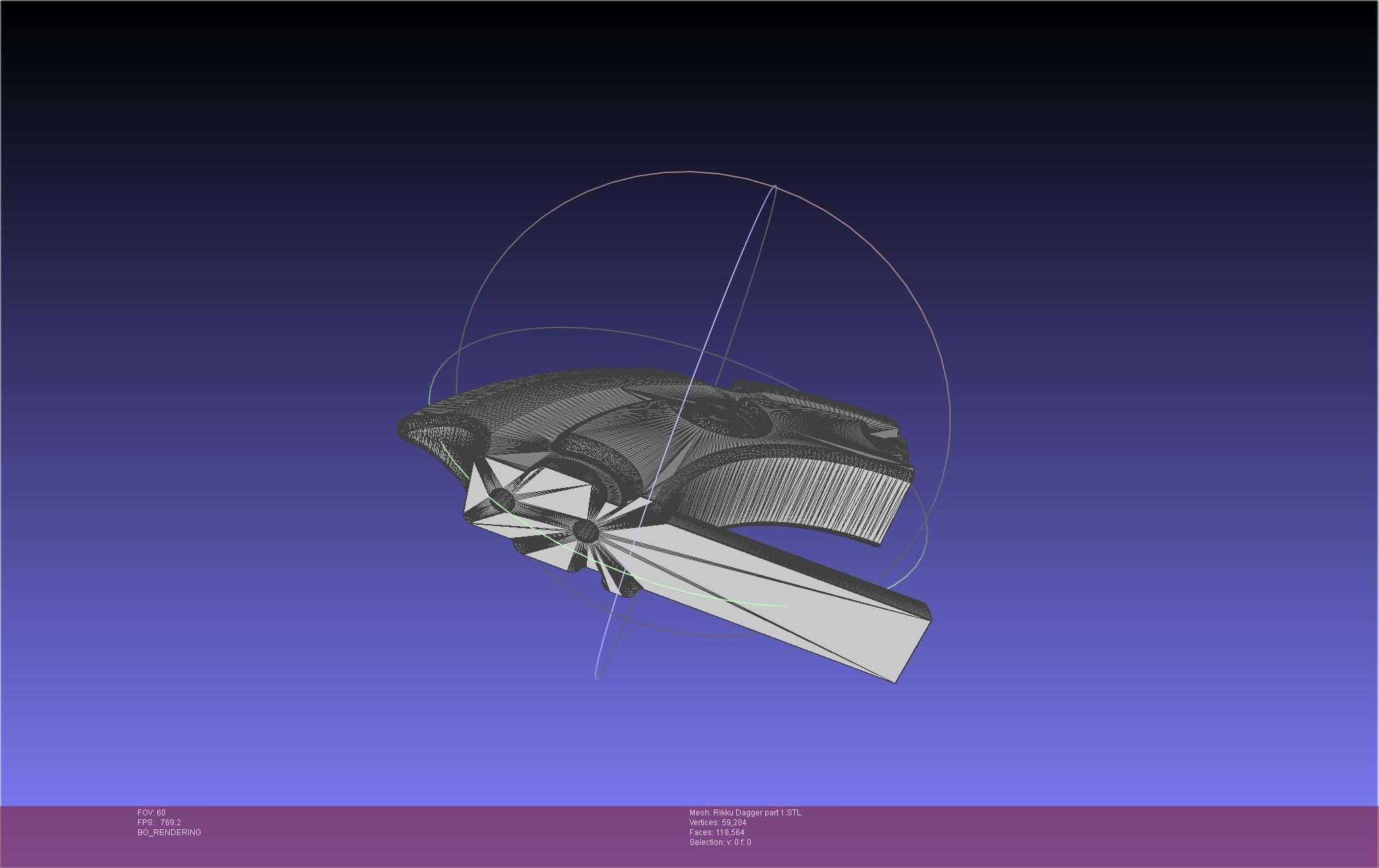 Final Fantasy X Rikku Dagger Assembly 3D print model_92