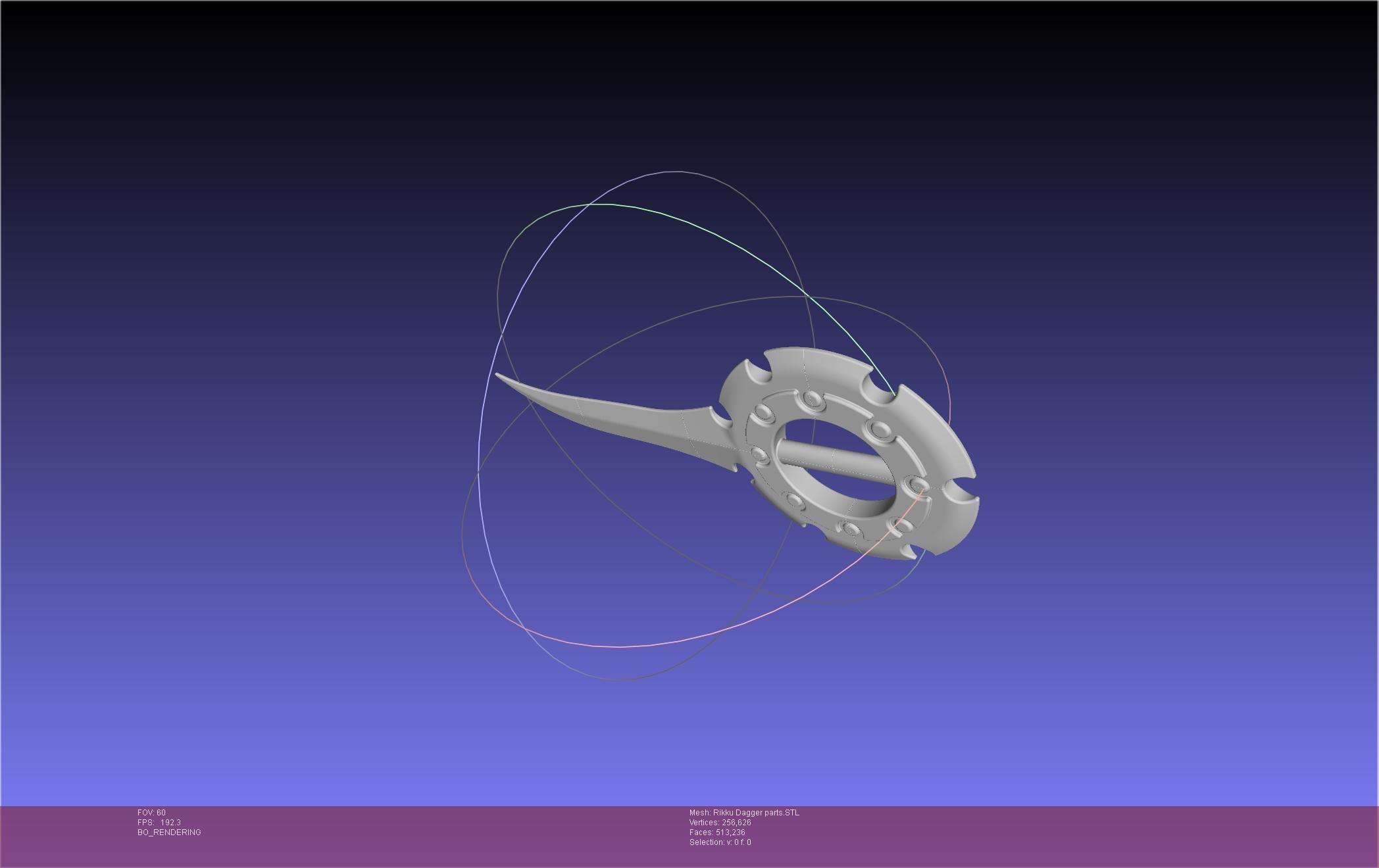 Final Fantasy X Rikku Dagger Assembly 3D print model_22