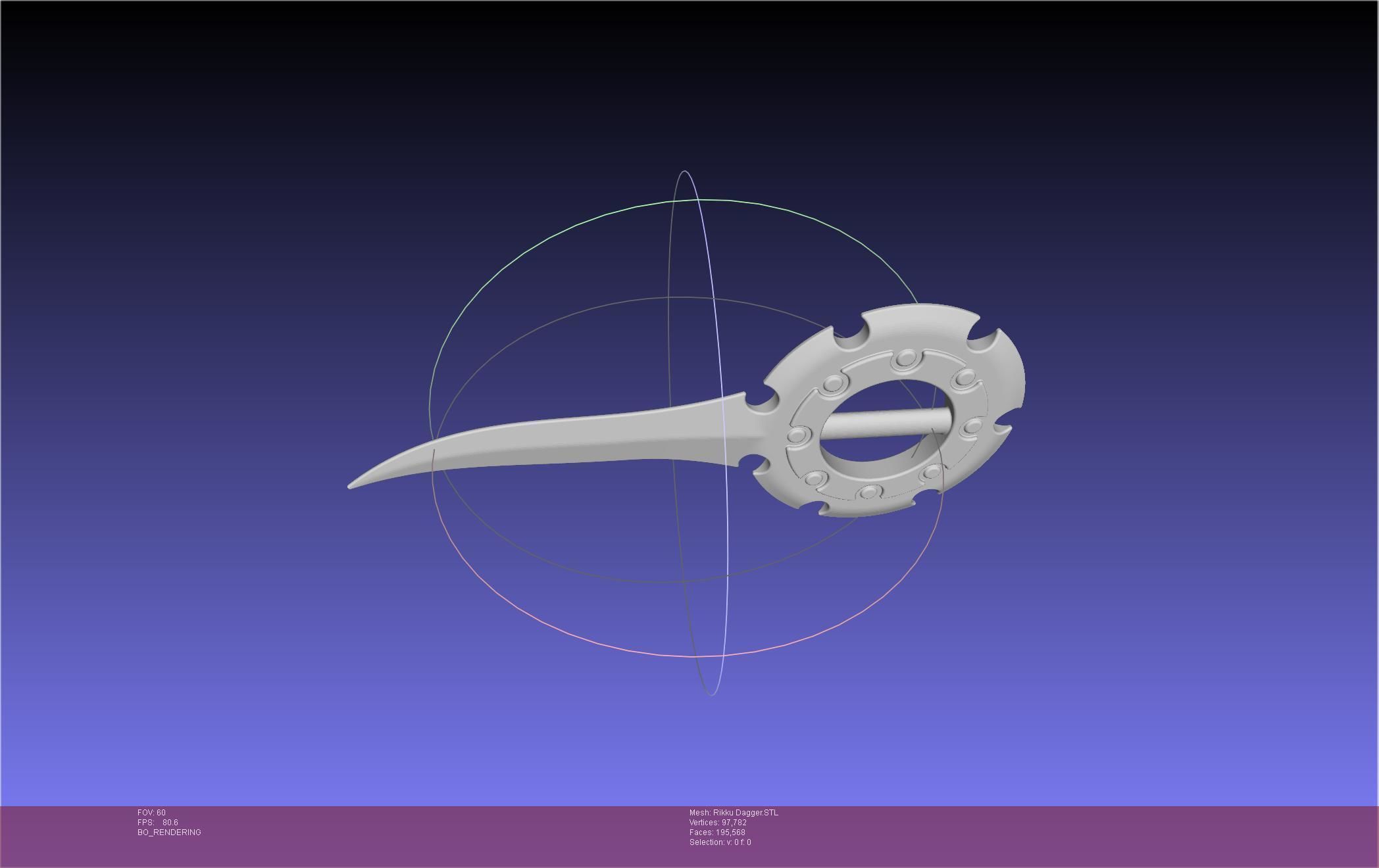 Final Fantasy X Rikku Dagger Assembly 3D print model_69