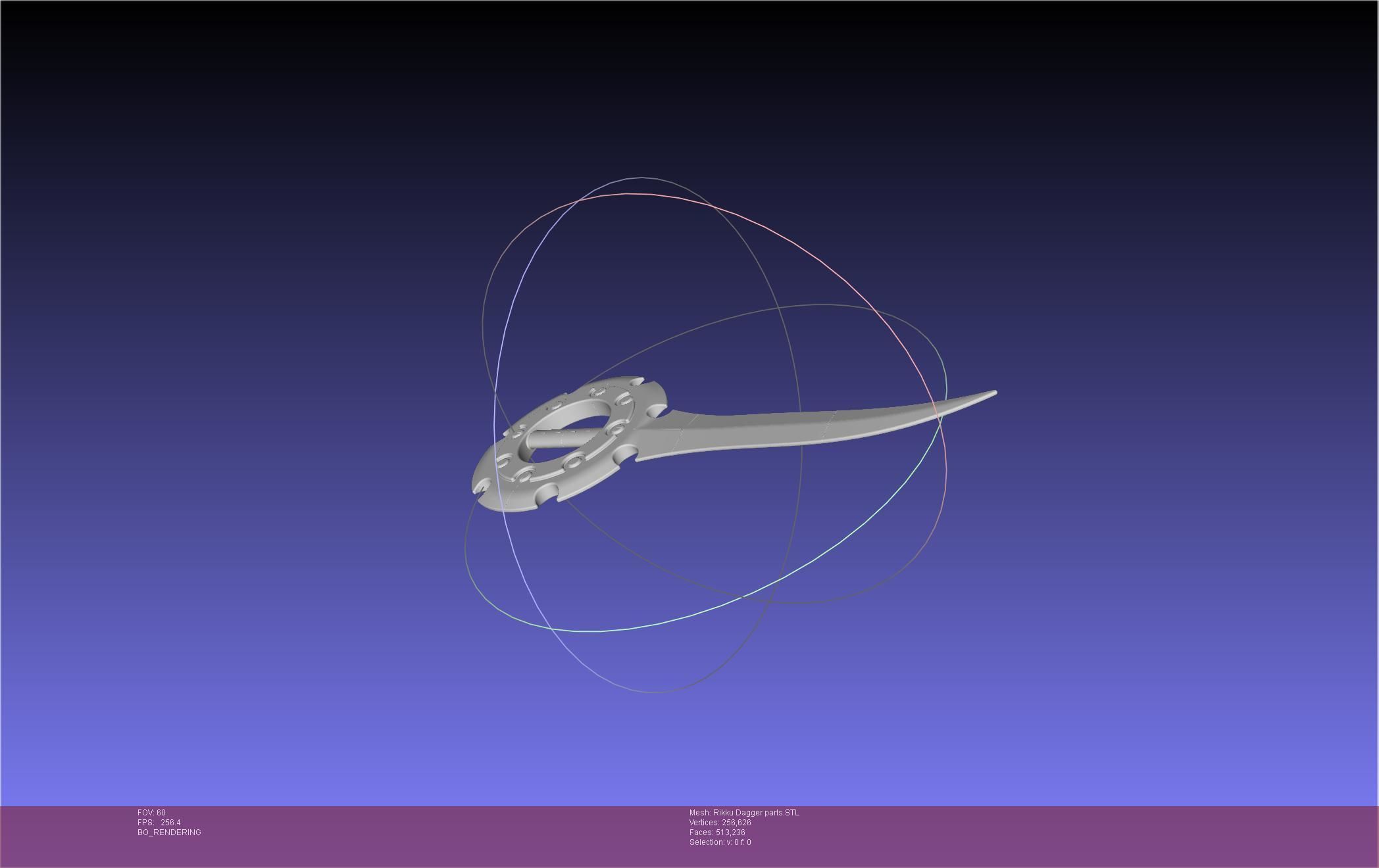 Final Fantasy X Rikku Dagger Assembly 3D print model_8