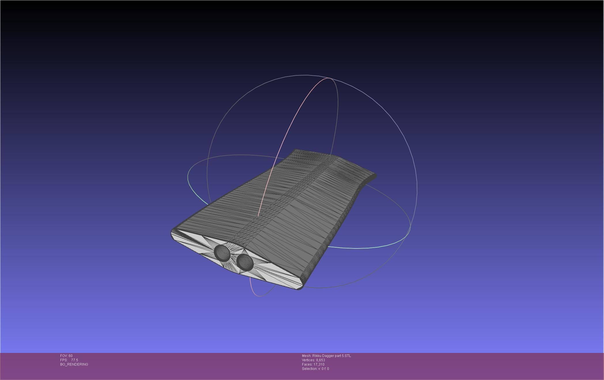 Final Fantasy X Rikku Dagger Assembly 3D print model_130