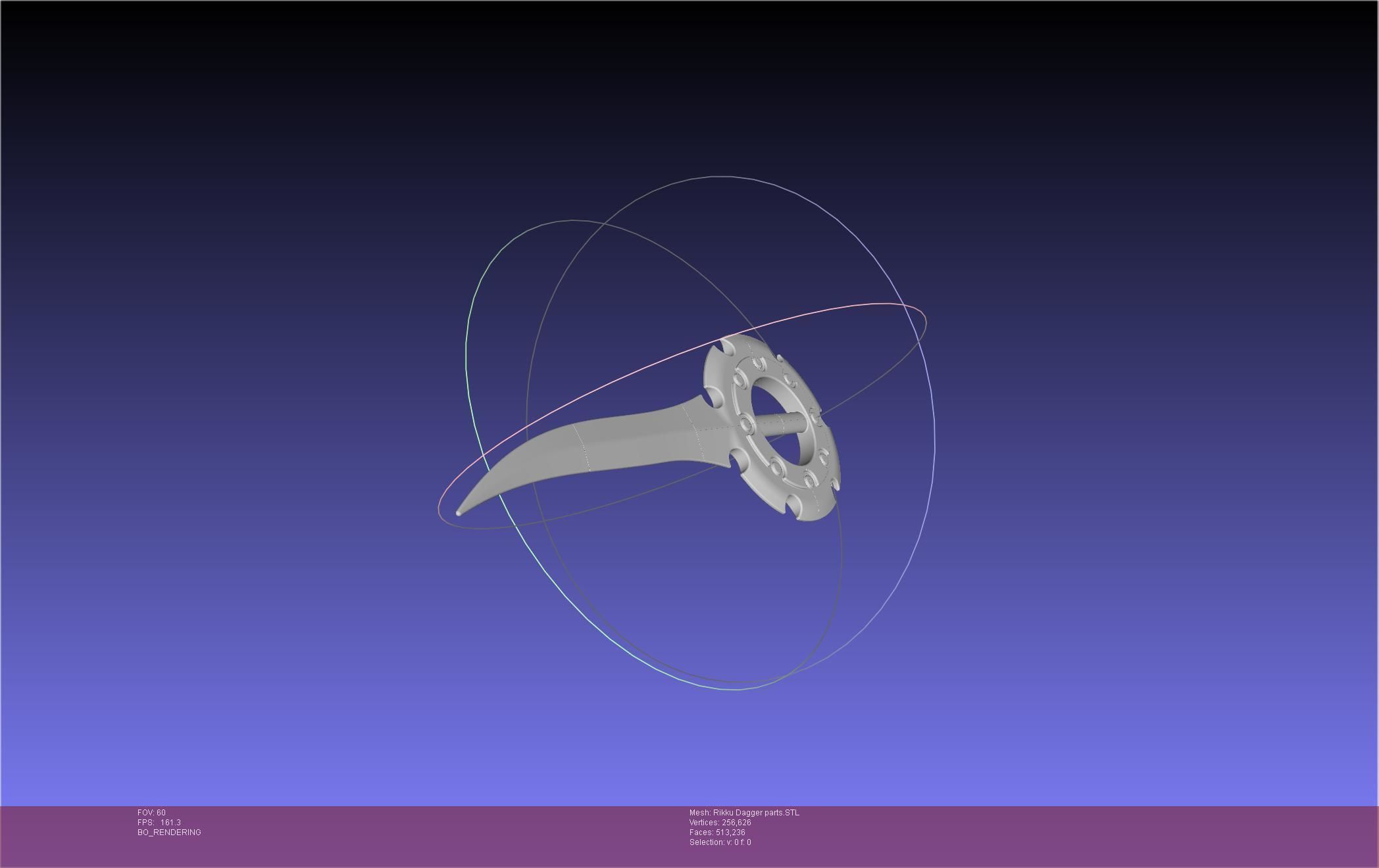 Final Fantasy X Rikku Dagger Assembly 3D print model_18