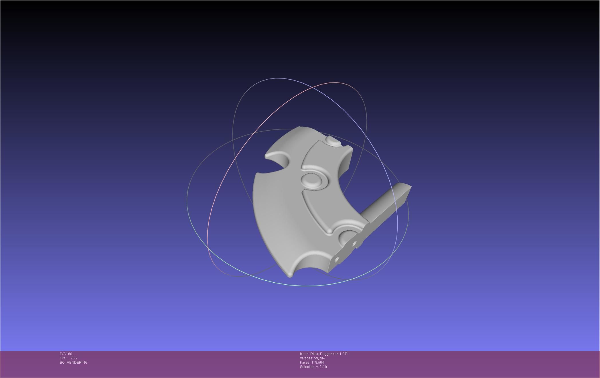 Final Fantasy X Rikku Dagger Assembly 3D print model_85