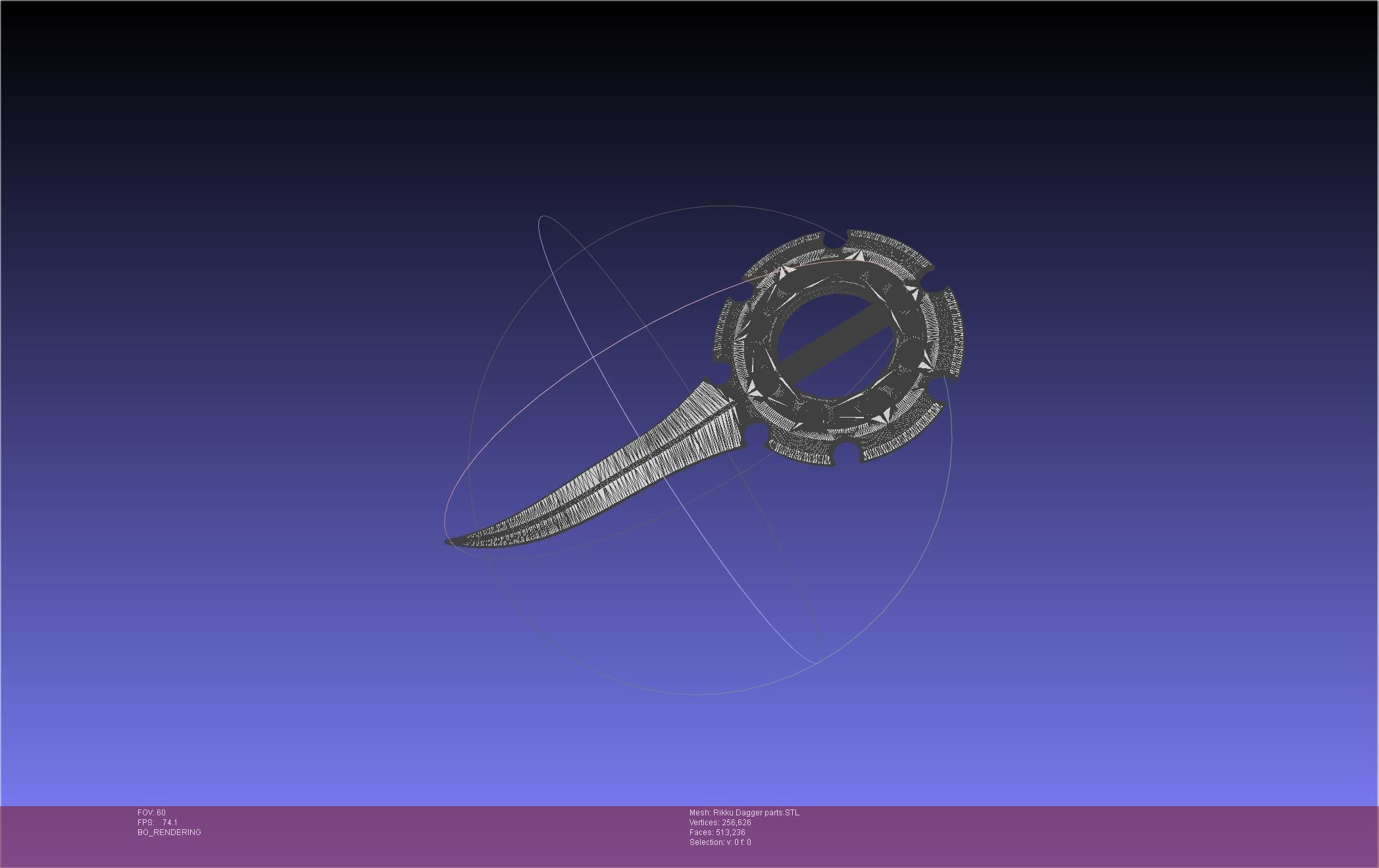 Final Fantasy X Rikku Dagger Assembly 3D print model_32