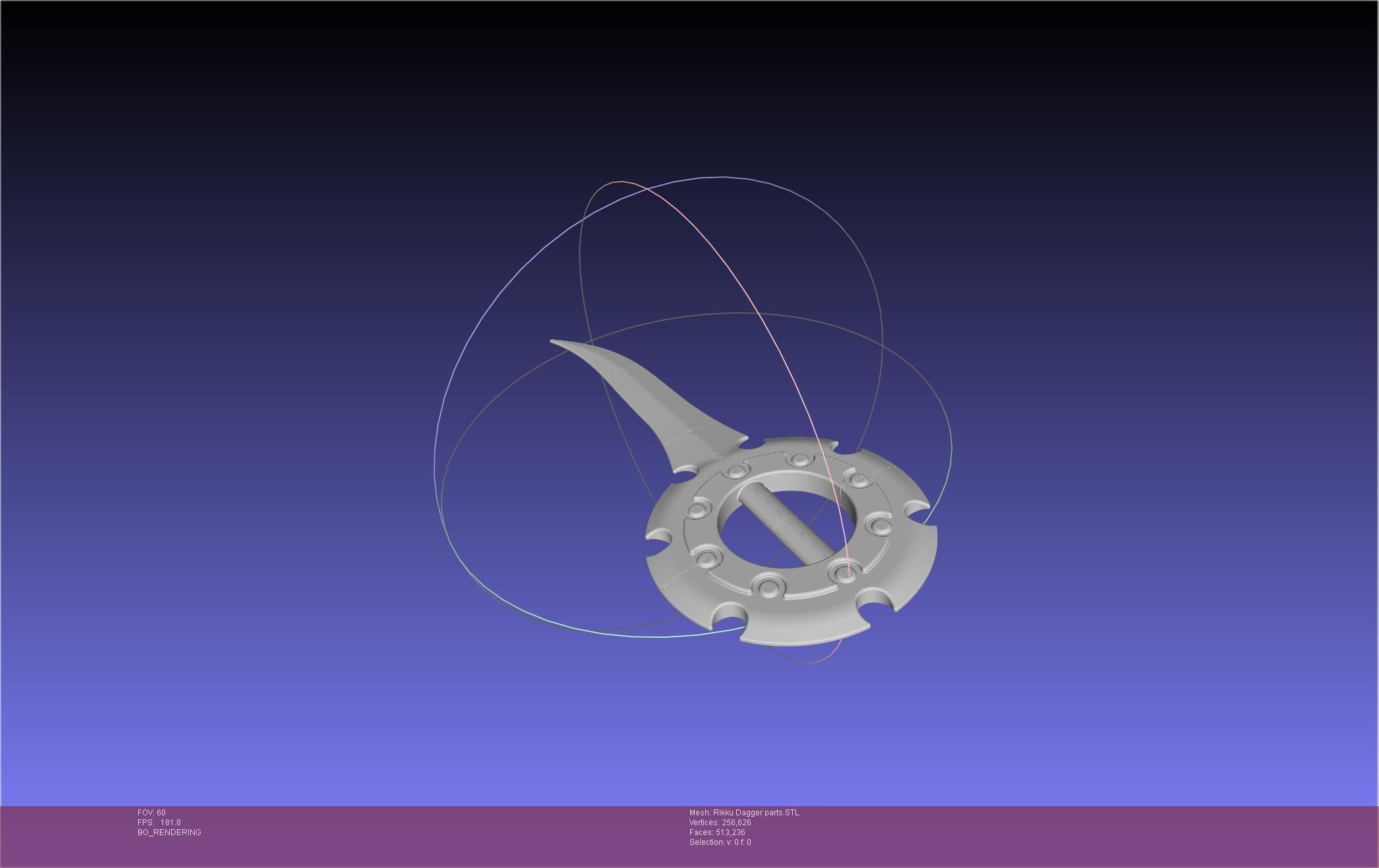 Final Fantasy X Rikku Dagger Assembly 3D print model_5