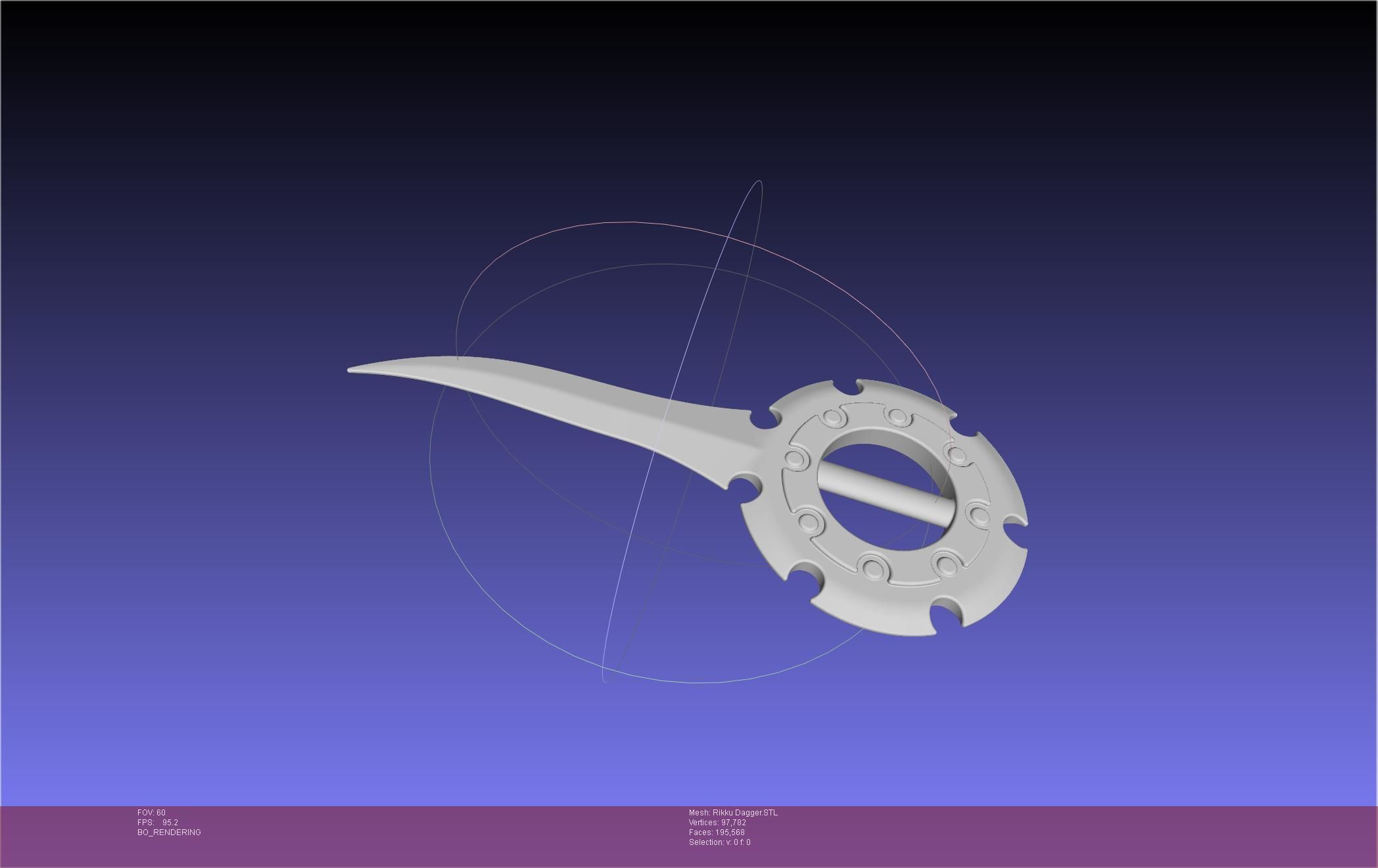Final Fantasy X Rikku Dagger Assembly 3D print model_68