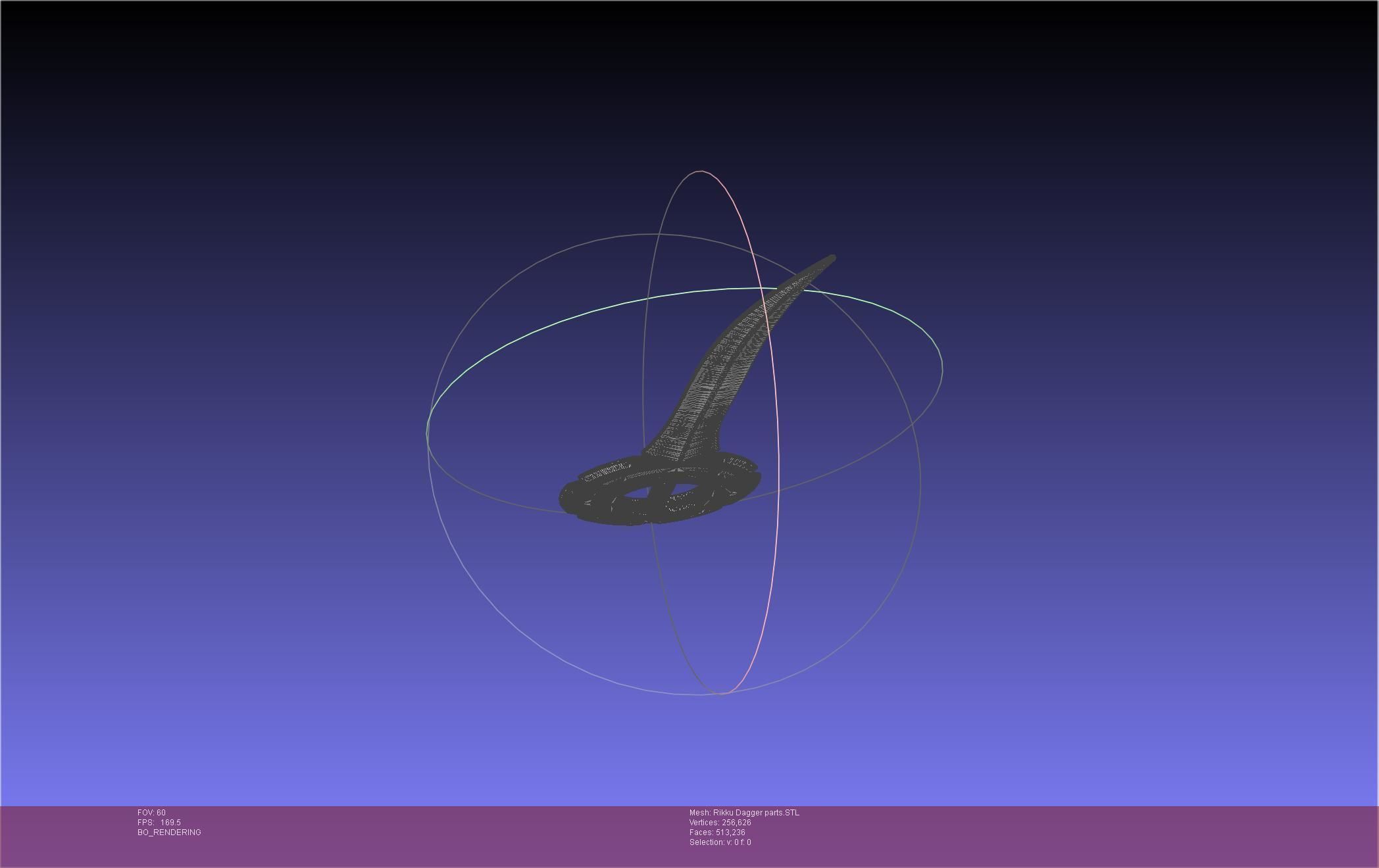 Final Fantasy X Rikku Dagger Assembly 3D print model_45