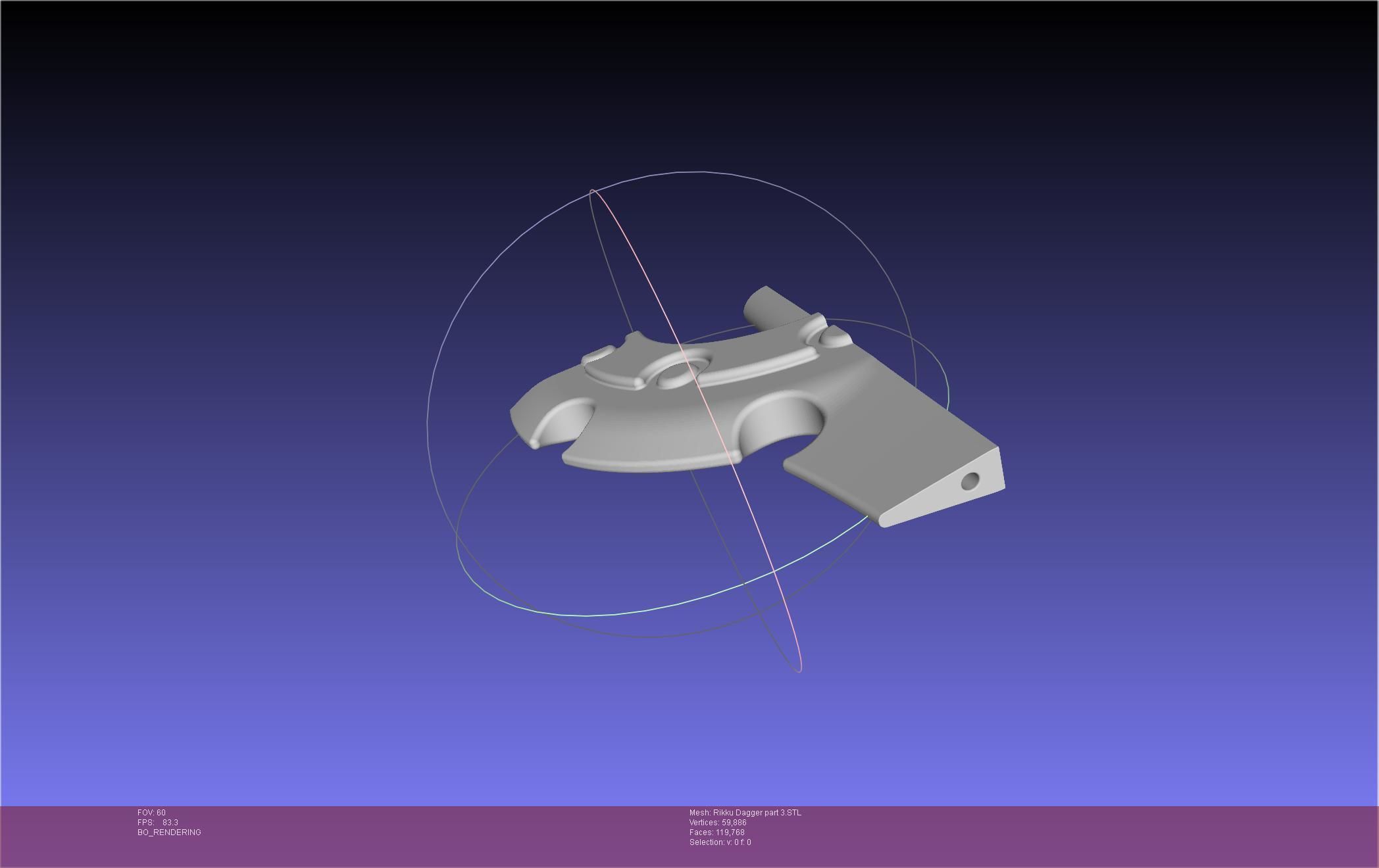 Final Fantasy X Rikku Dagger Assembly 3D print model_113