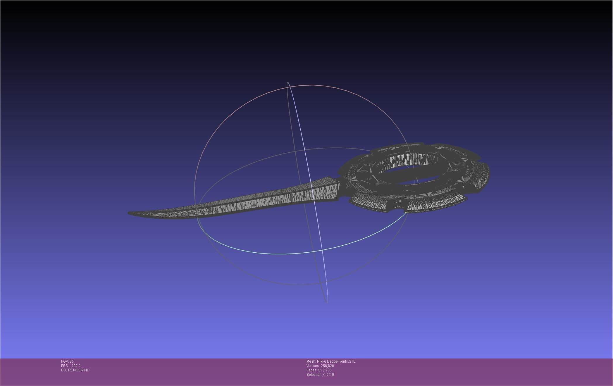 Final Fantasy X Rikku Dagger Assembly 3D print model_53