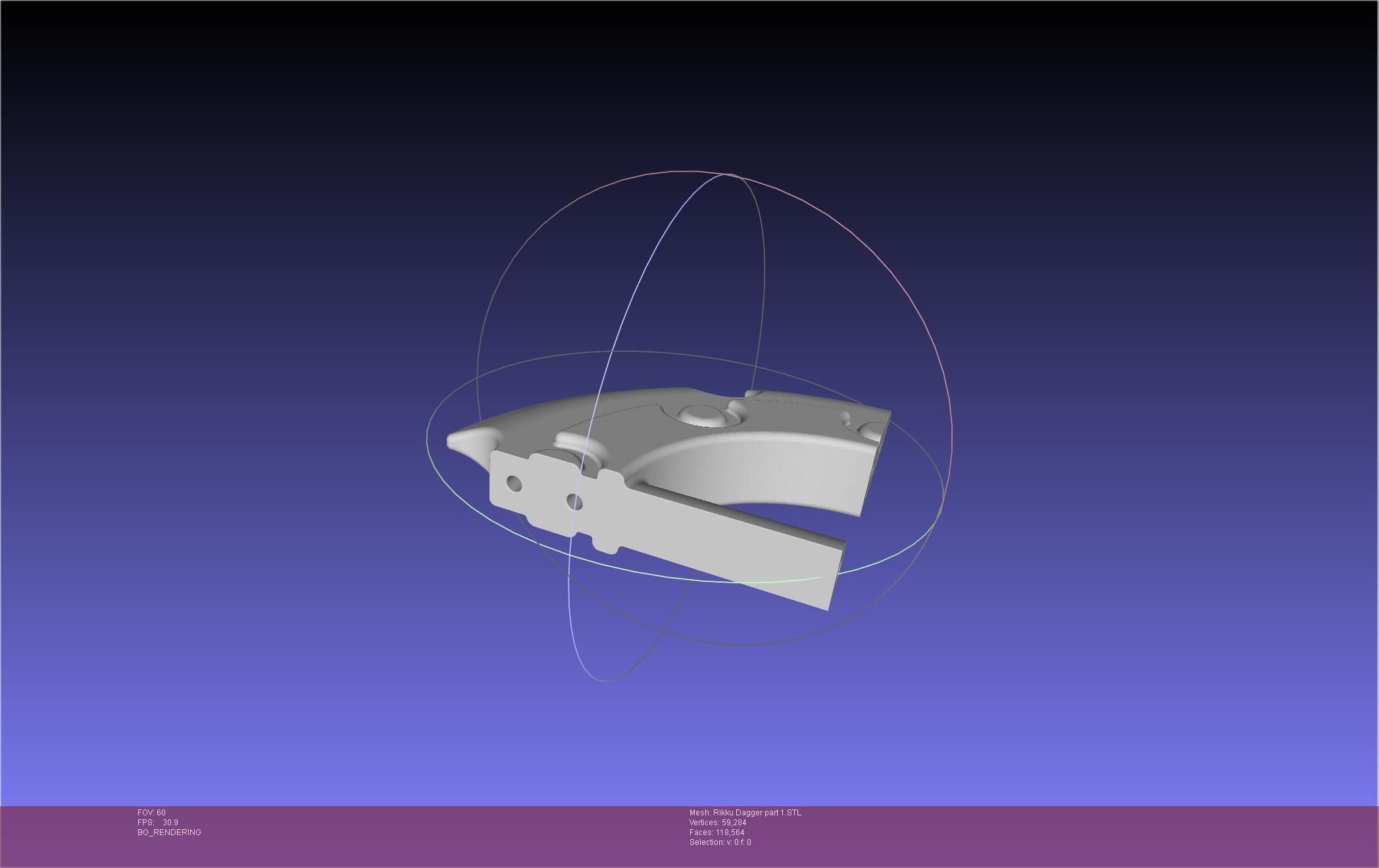 Final Fantasy X Rikku Dagger Assembly 3D print model_86