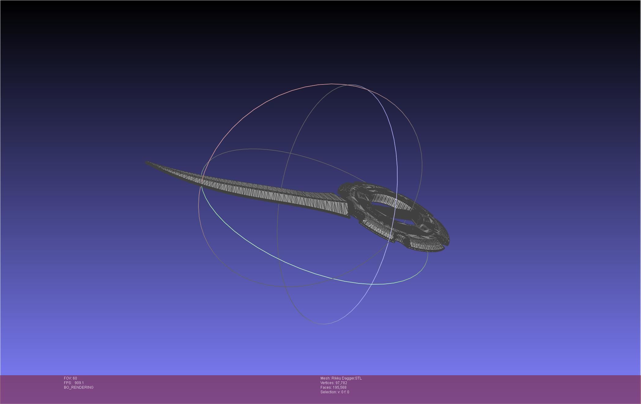 Final Fantasy X Rikku Dagger Assembly 3D print model_82