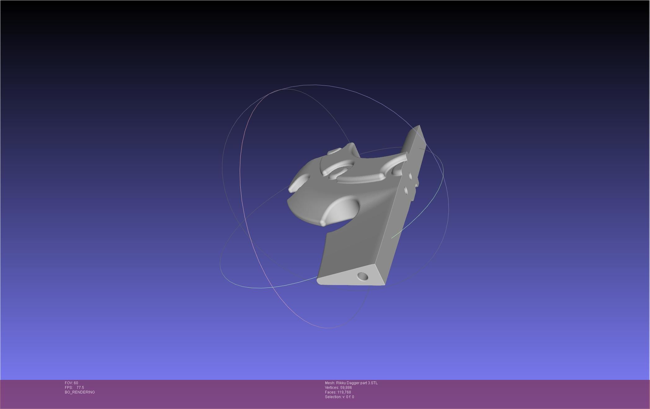 Final Fantasy X Rikku Dagger Assembly 3D print model_114