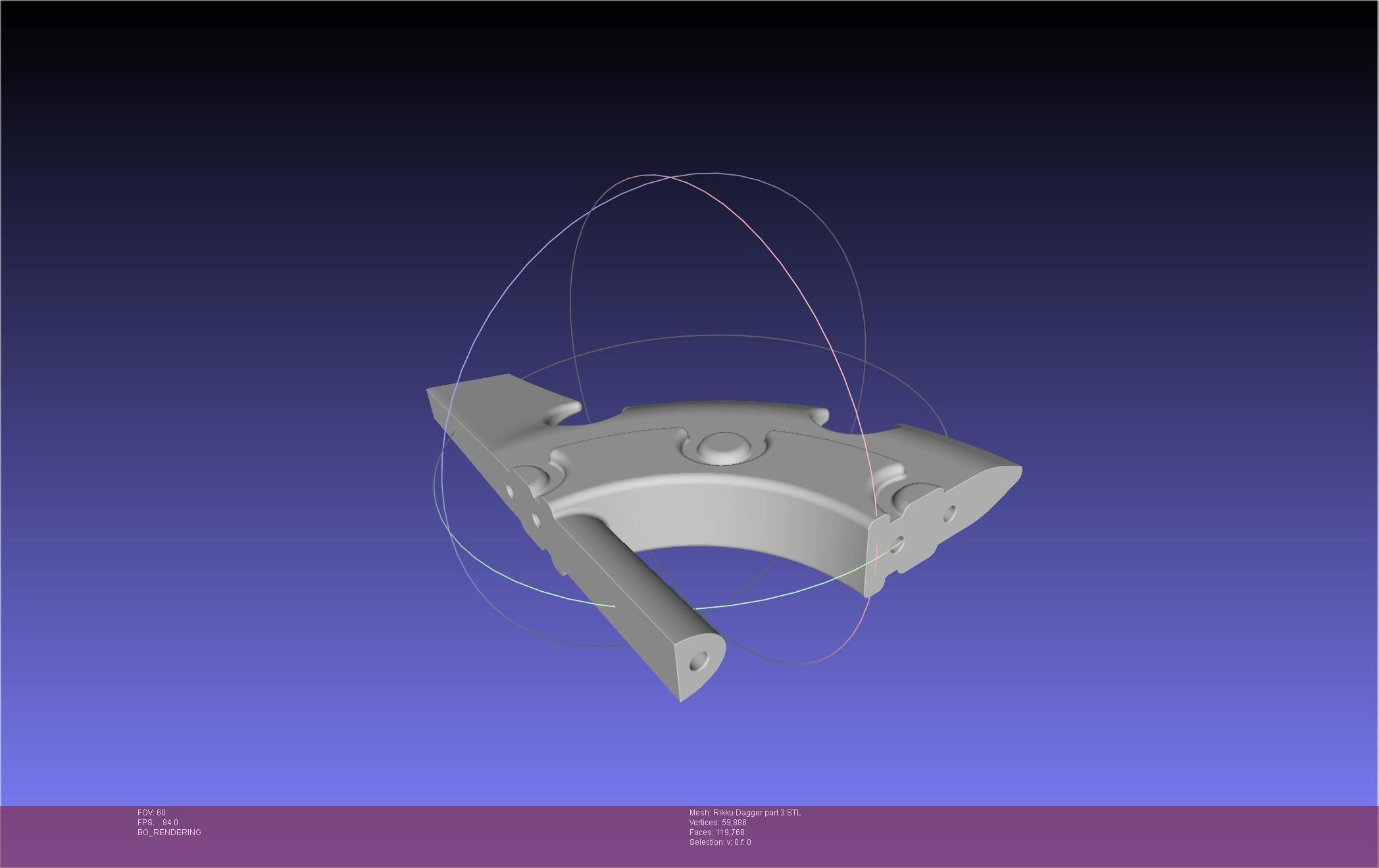 Final Fantasy X Rikku Dagger Assembly 3D print model_104