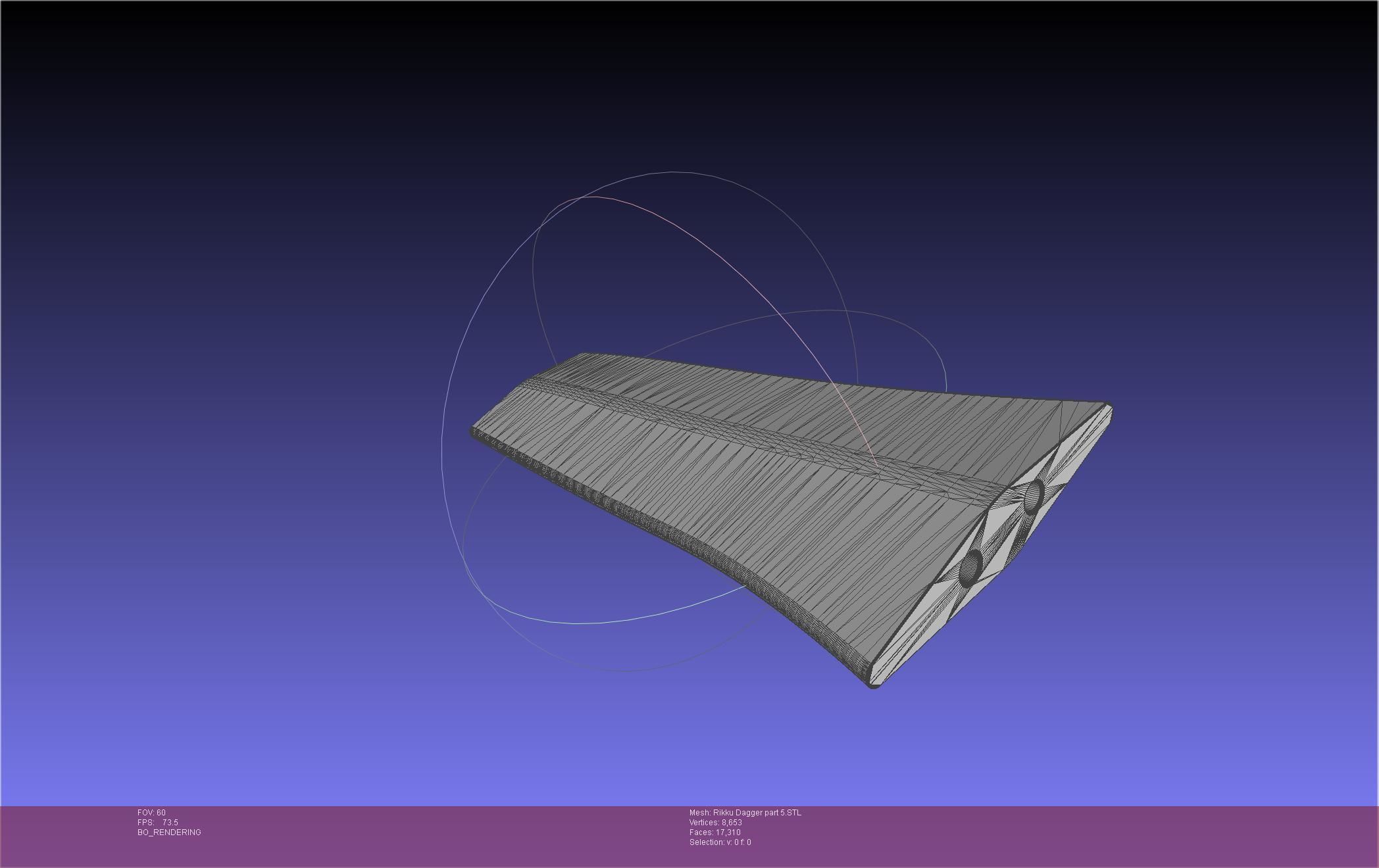 Final Fantasy X Rikku Dagger Assembly 3D print model_133