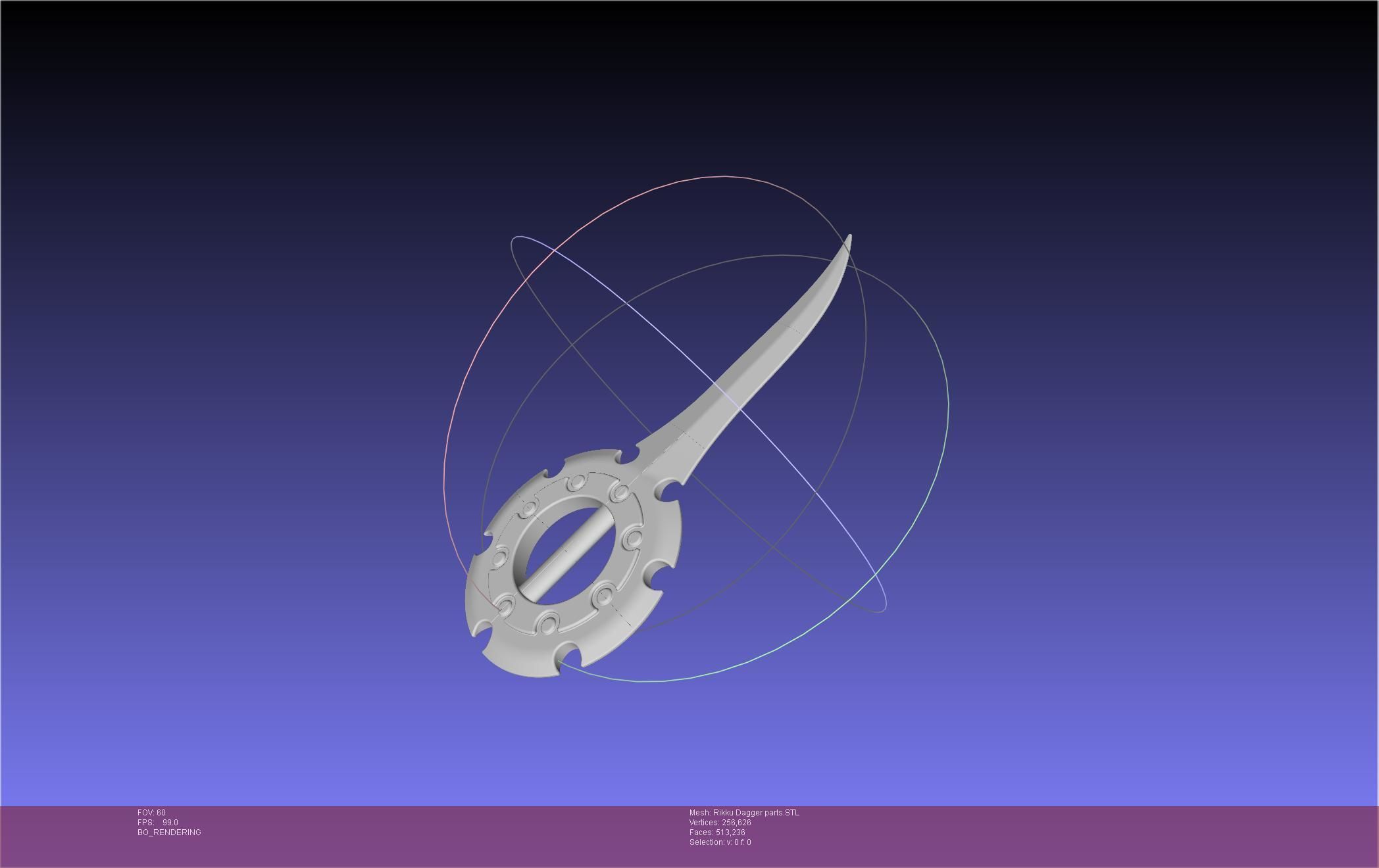 Final Fantasy X Rikku Dagger Assembly 3D print model_24