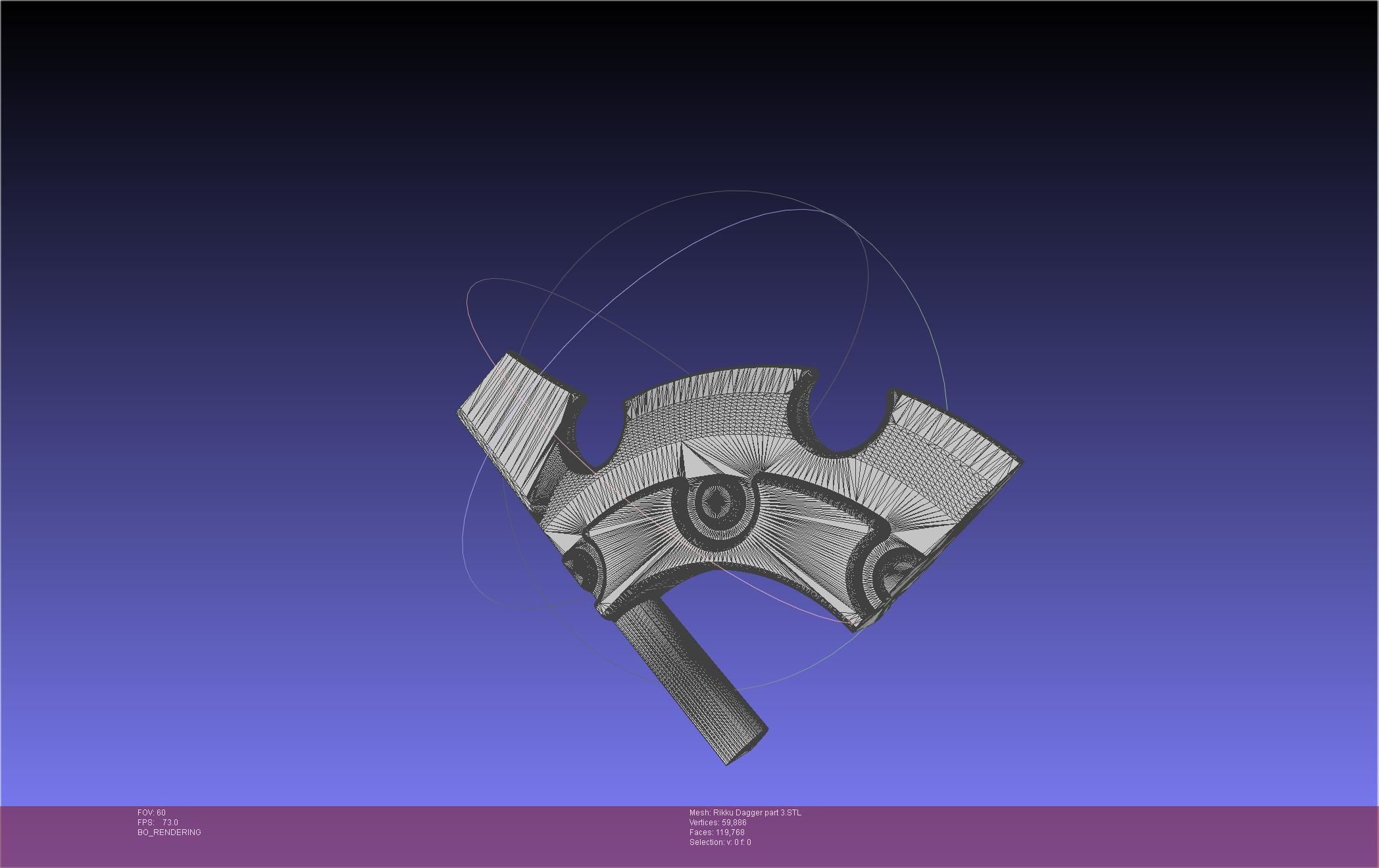 Final Fantasy X Rikku Dagger Assembly 3D print model_107