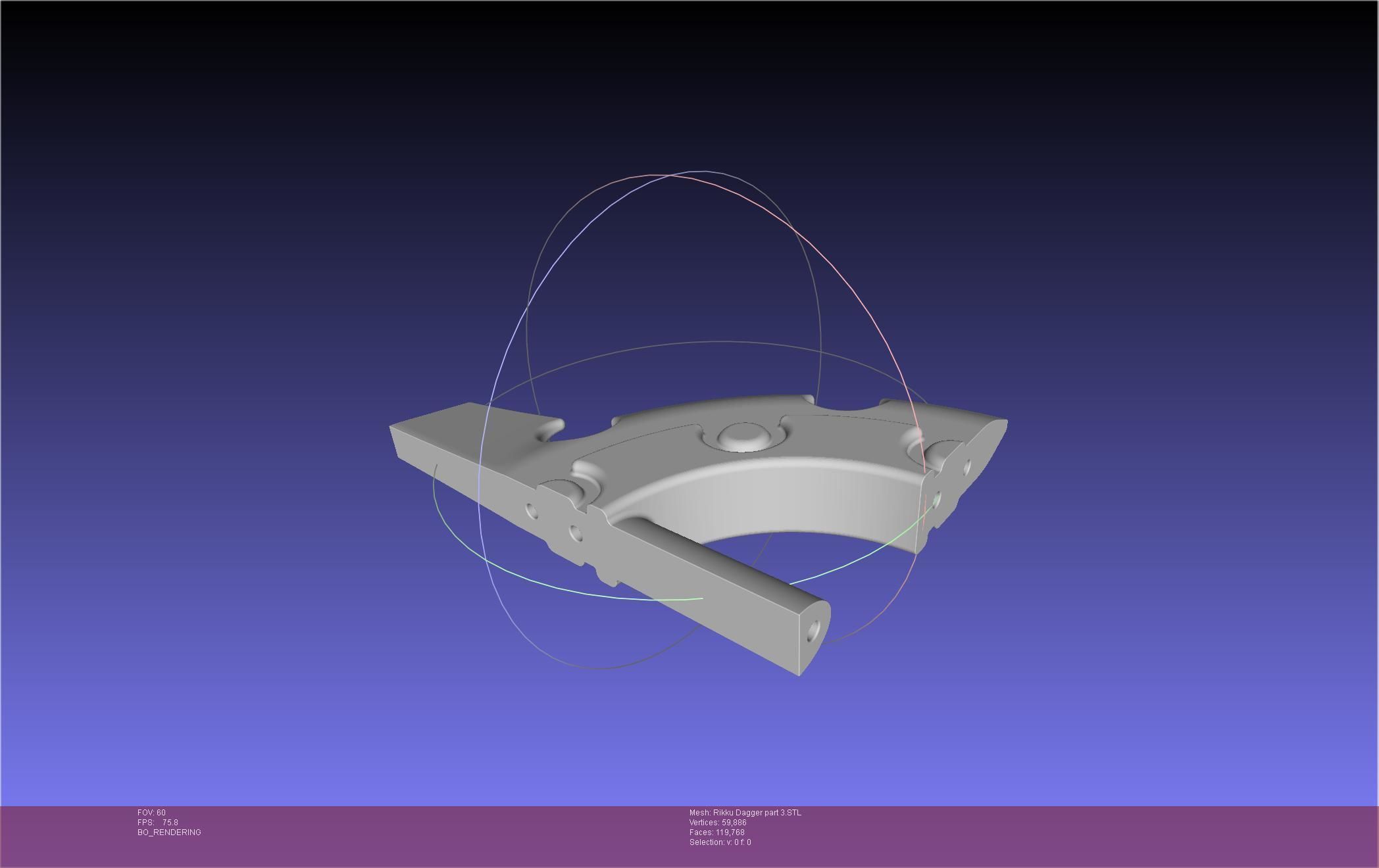 Final Fantasy X Rikku Dagger Assembly 3D print model_106