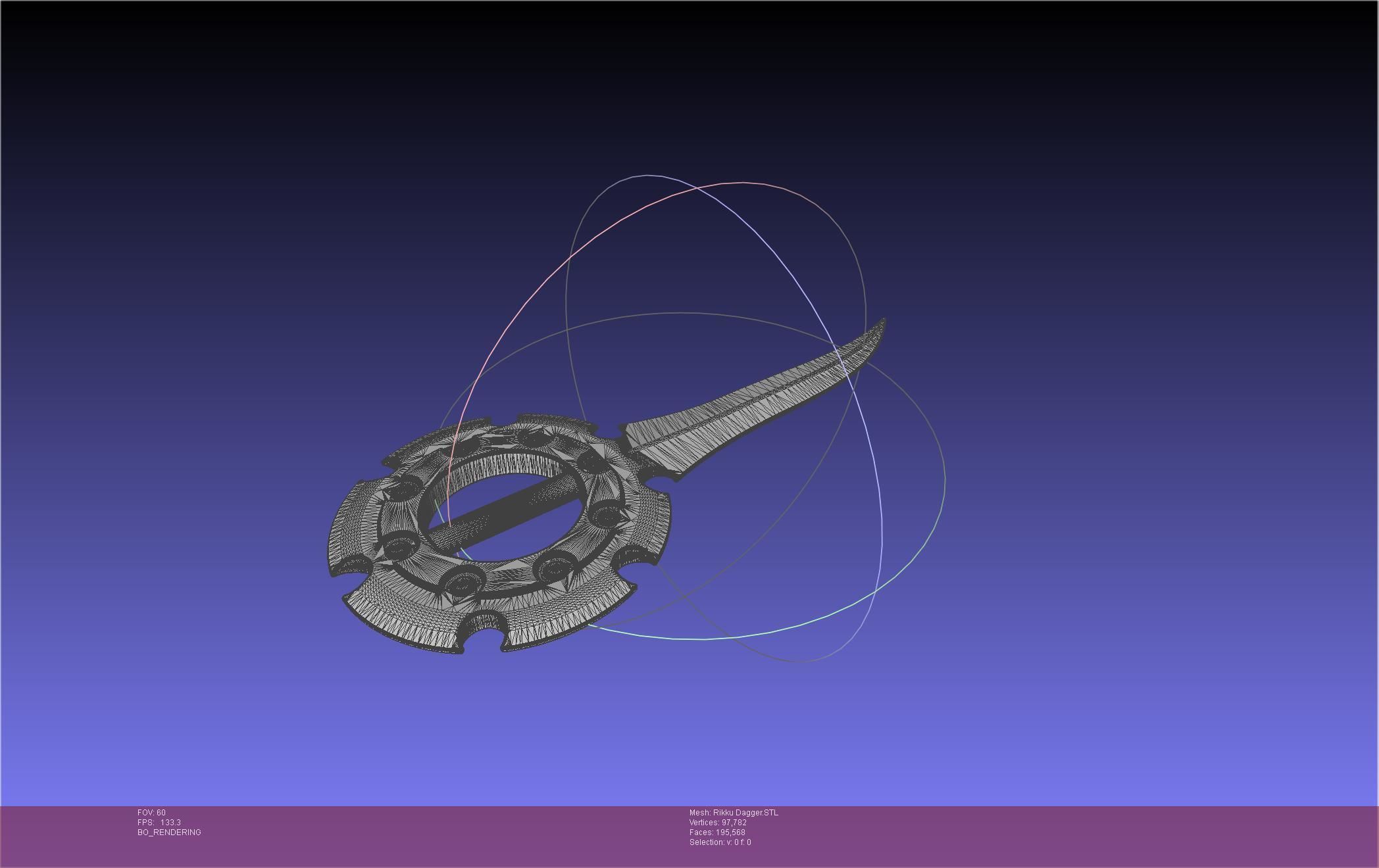 Final Fantasy X Rikku Dagger Assembly 3D print model_75