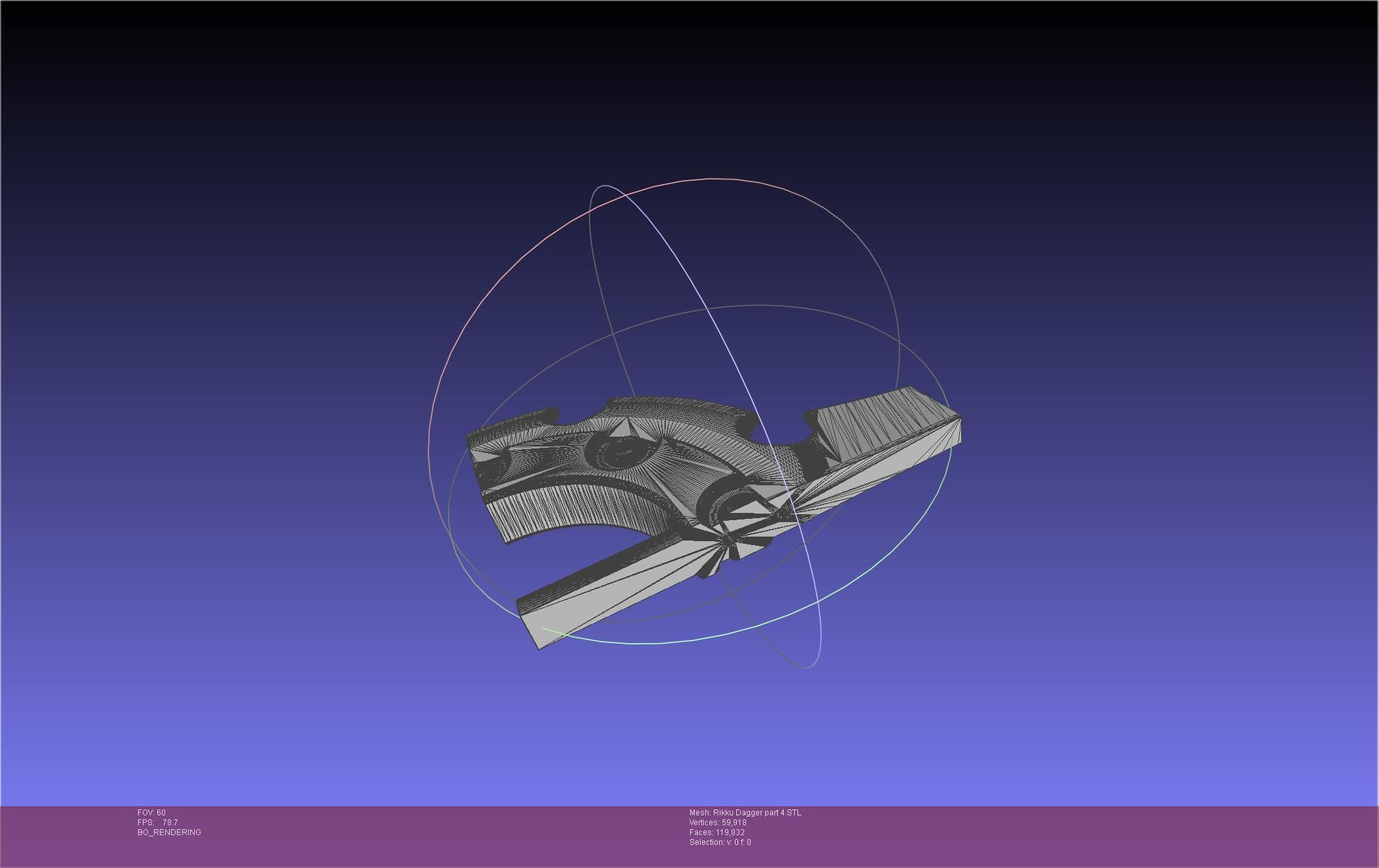 Final Fantasy X Rikku Dagger Assembly 3D print model_120