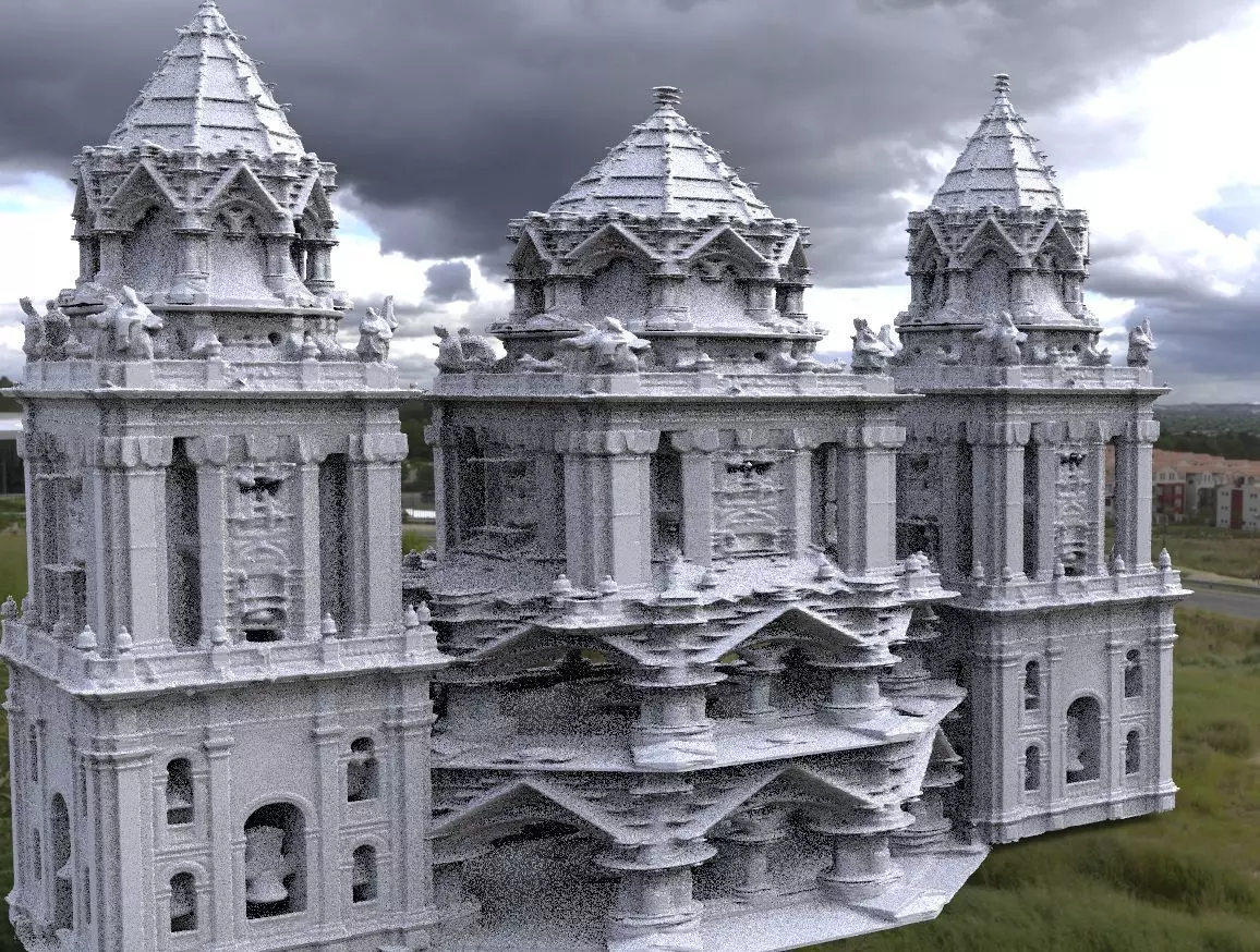 Gothic Tower set Vlad 3d model 3D model