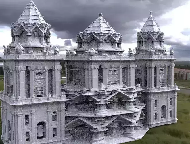 Gothic Tower set  Vlad 3d model 3D model