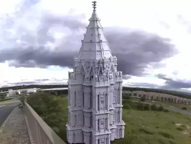 Tower set Vlads Wives quarters 3d model