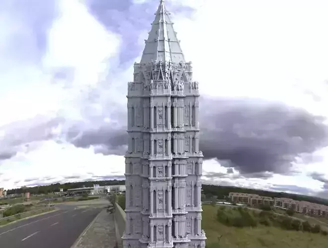 Tower set Vlads Wives quarters 2 3d model