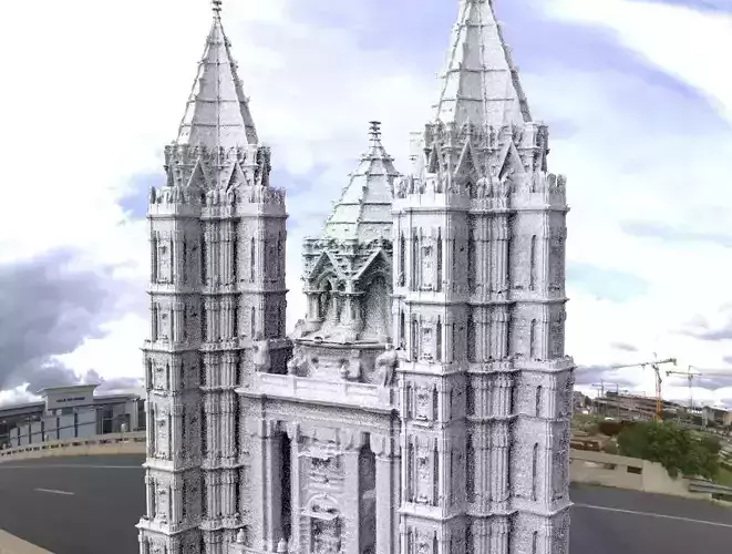 Tower set Vlads castle main section 1 3d model