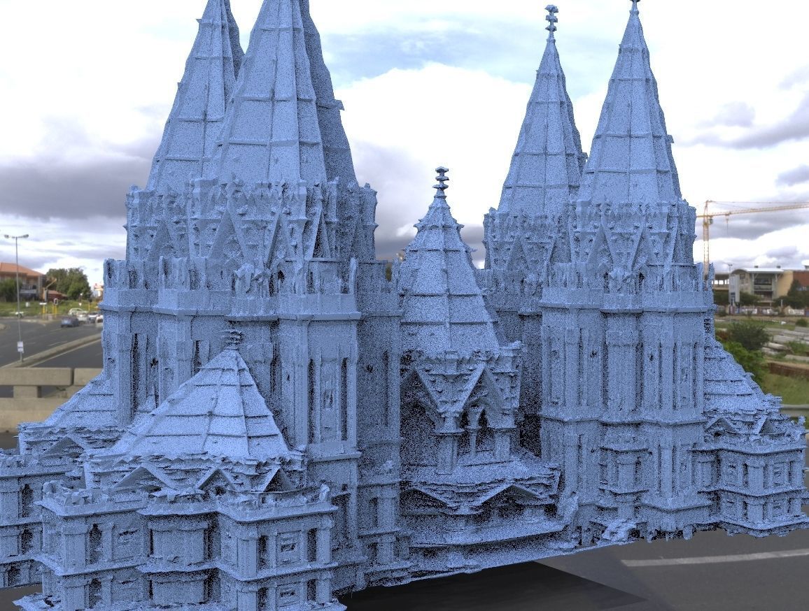 Castle Dracula Main palace 1 3D model_2