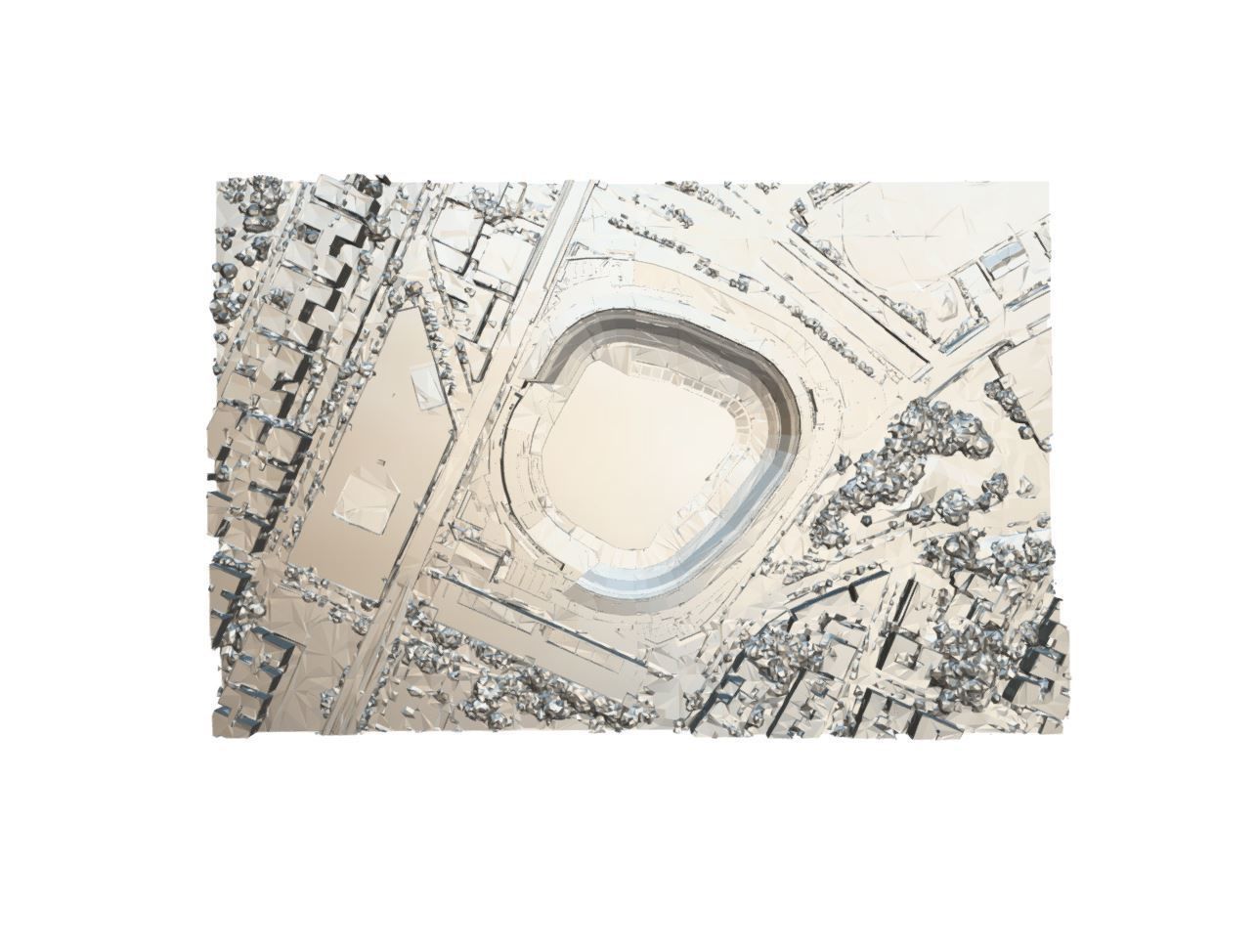 Yankee Stadium Low-poly 3D model_9