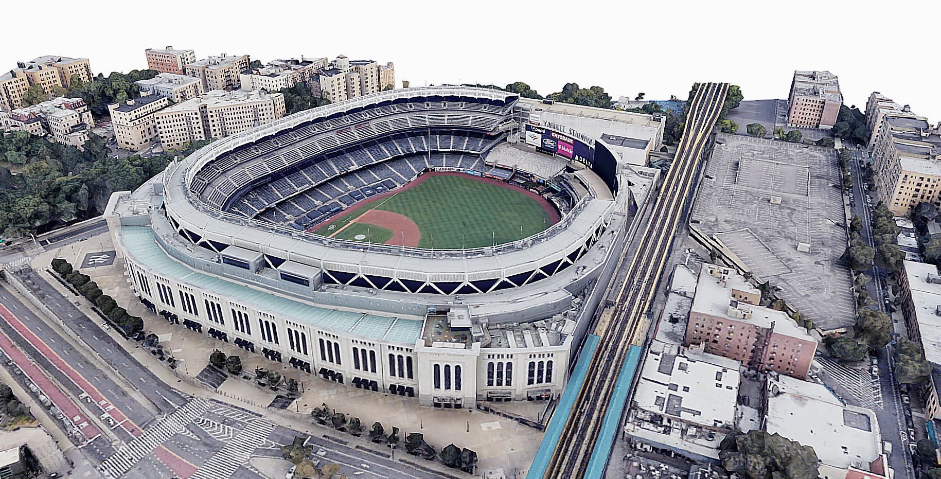 Yankee Stadium Low-poly 3D model_2