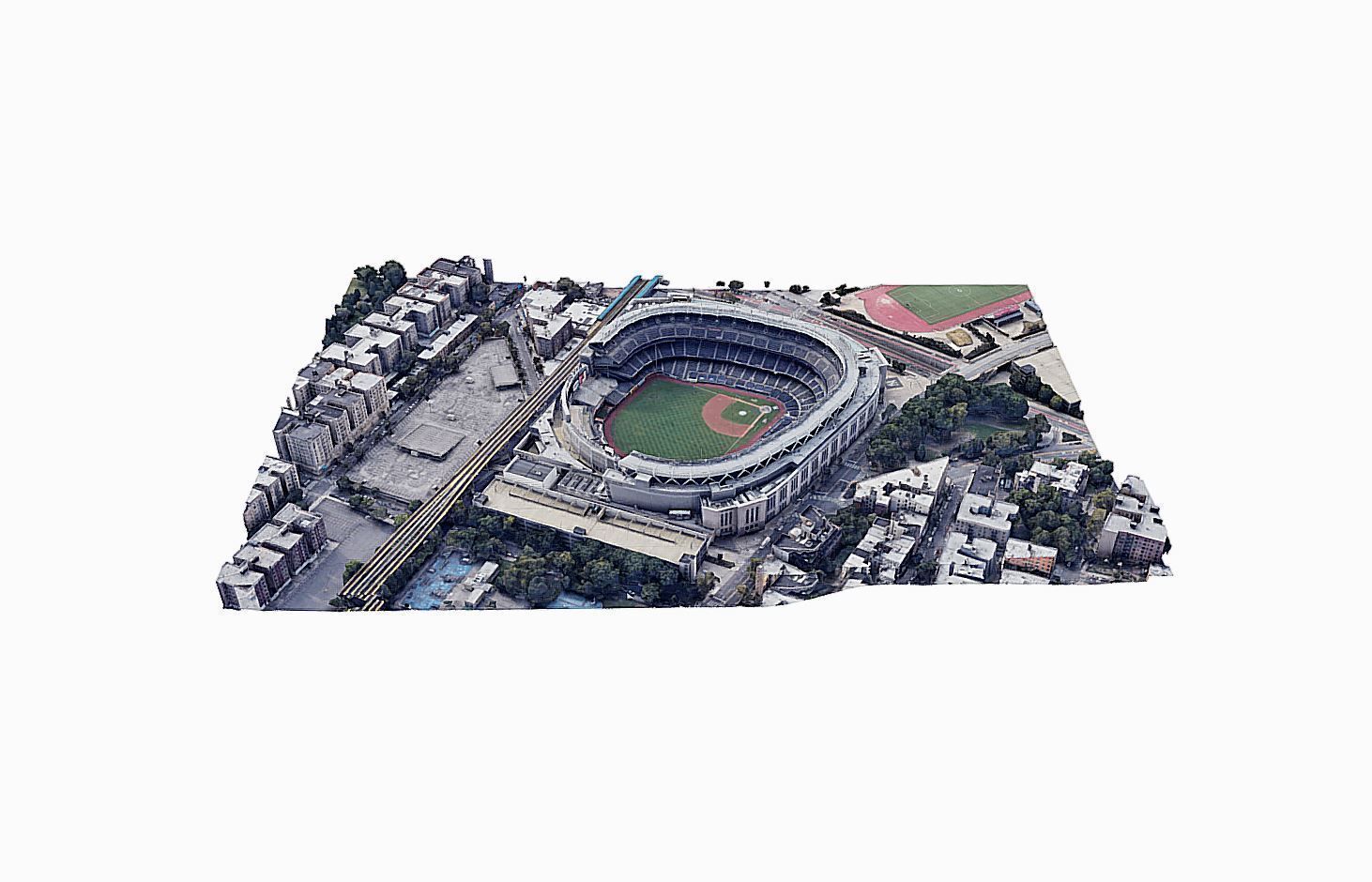 Yankee Stadium Low-poly 3D model_5
