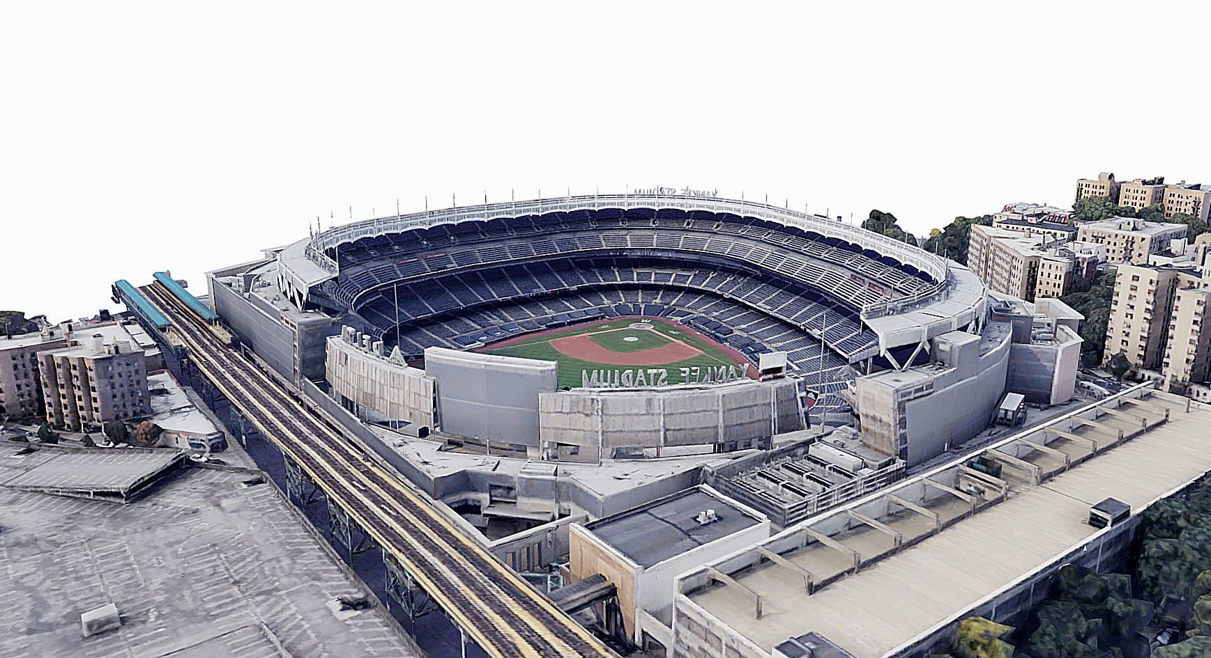 Yankee Stadium Low-poly 3D model_3