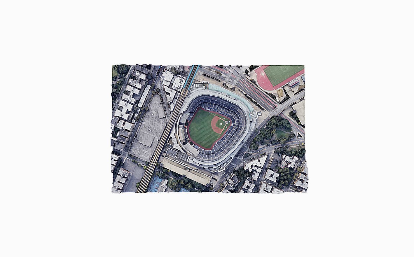 Yankee Stadium Low-poly 3D model_7