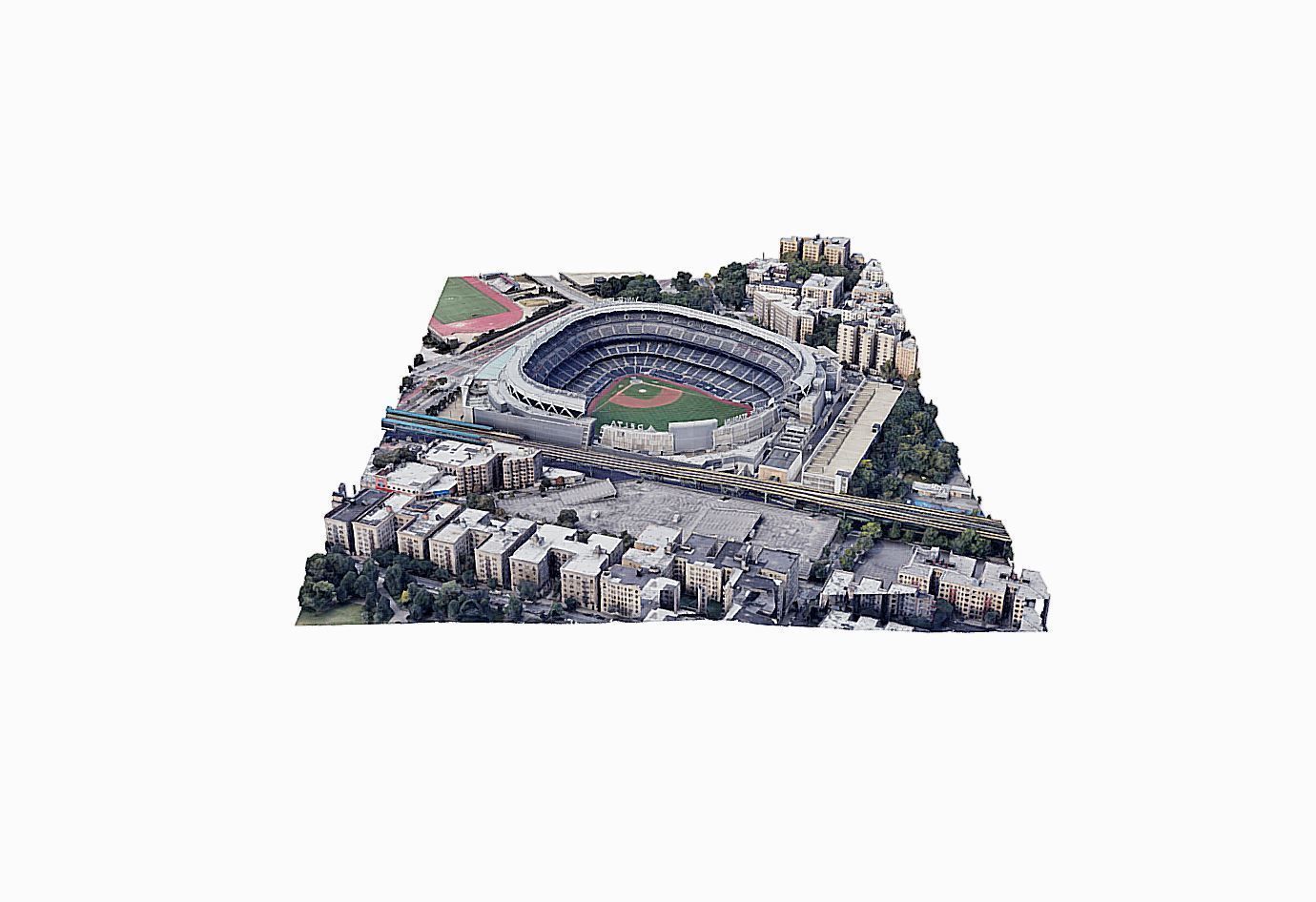 Yankee Stadium Low-poly 3D model_6