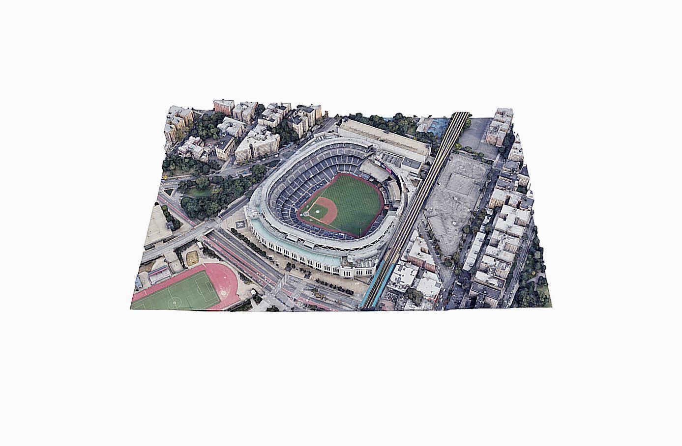 Yankee Stadium Low-poly 3D model_4