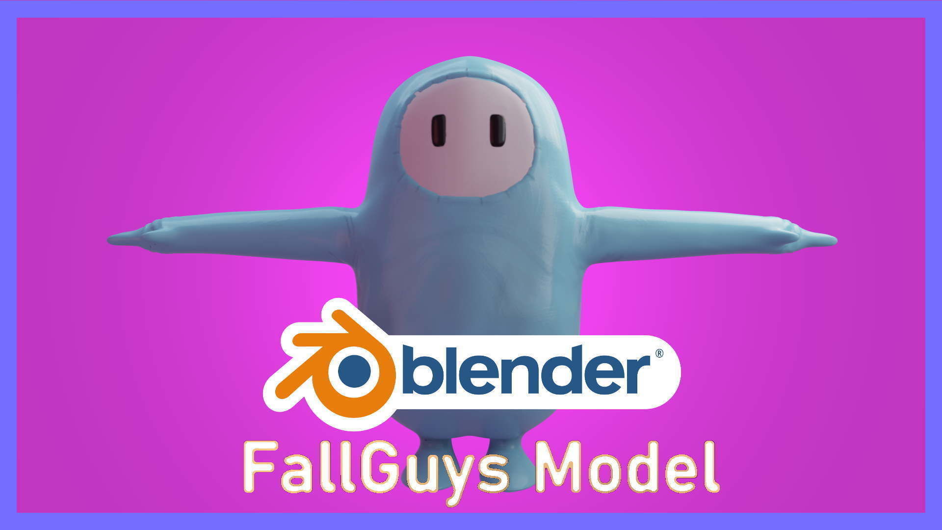 Fall Guys Character Free 3D model_1