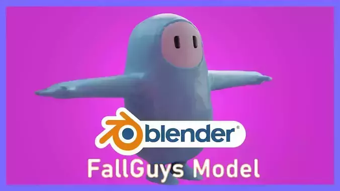 Fall Guys Character Free 3D model