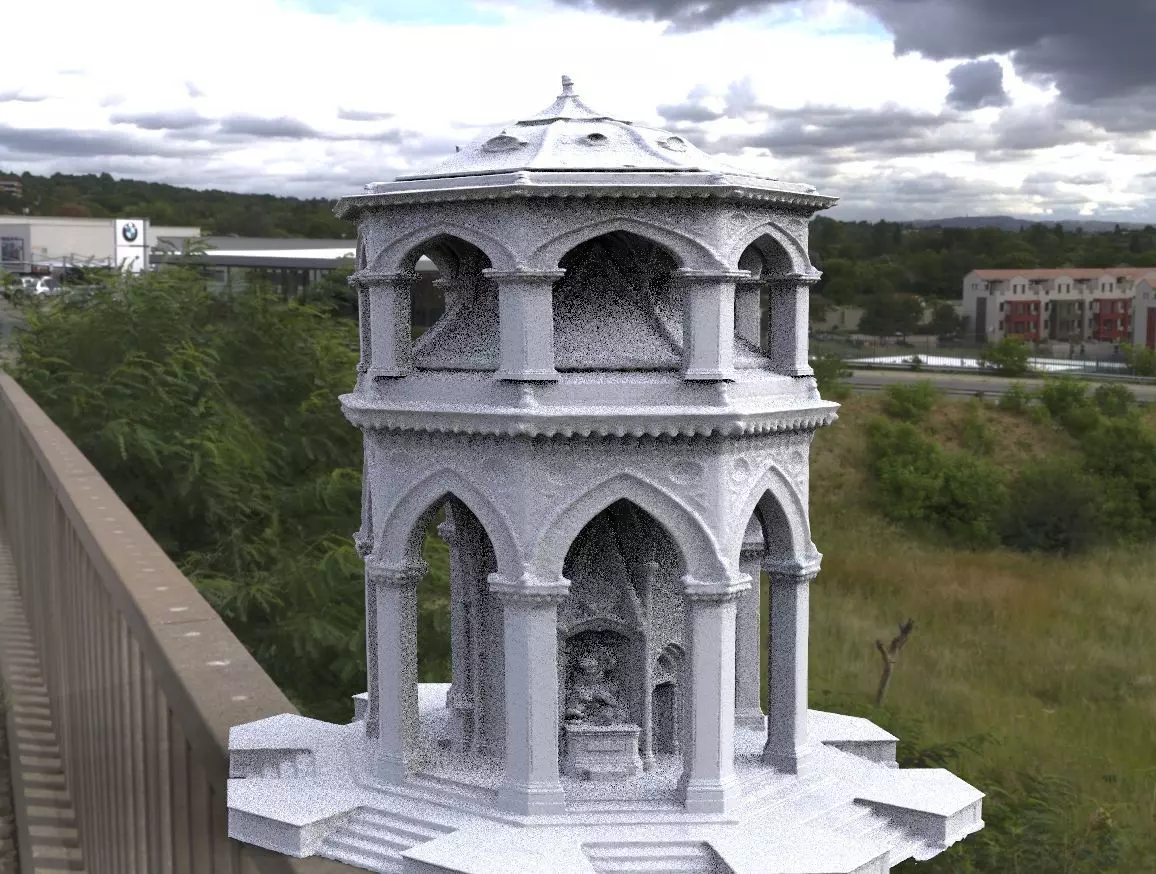 Elven Tower lothlorian 3D 3D model