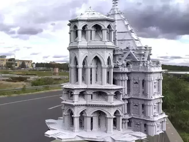 Elven buildings lothlorian 3D