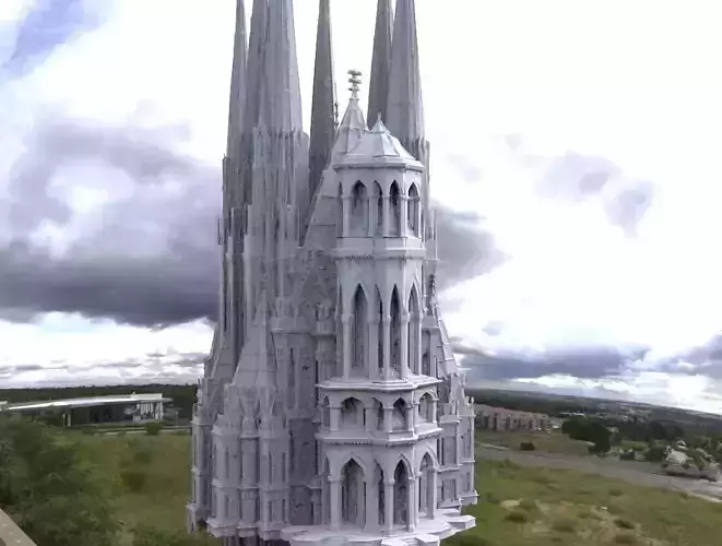 Elven city lothlorian forest castle 2 3D