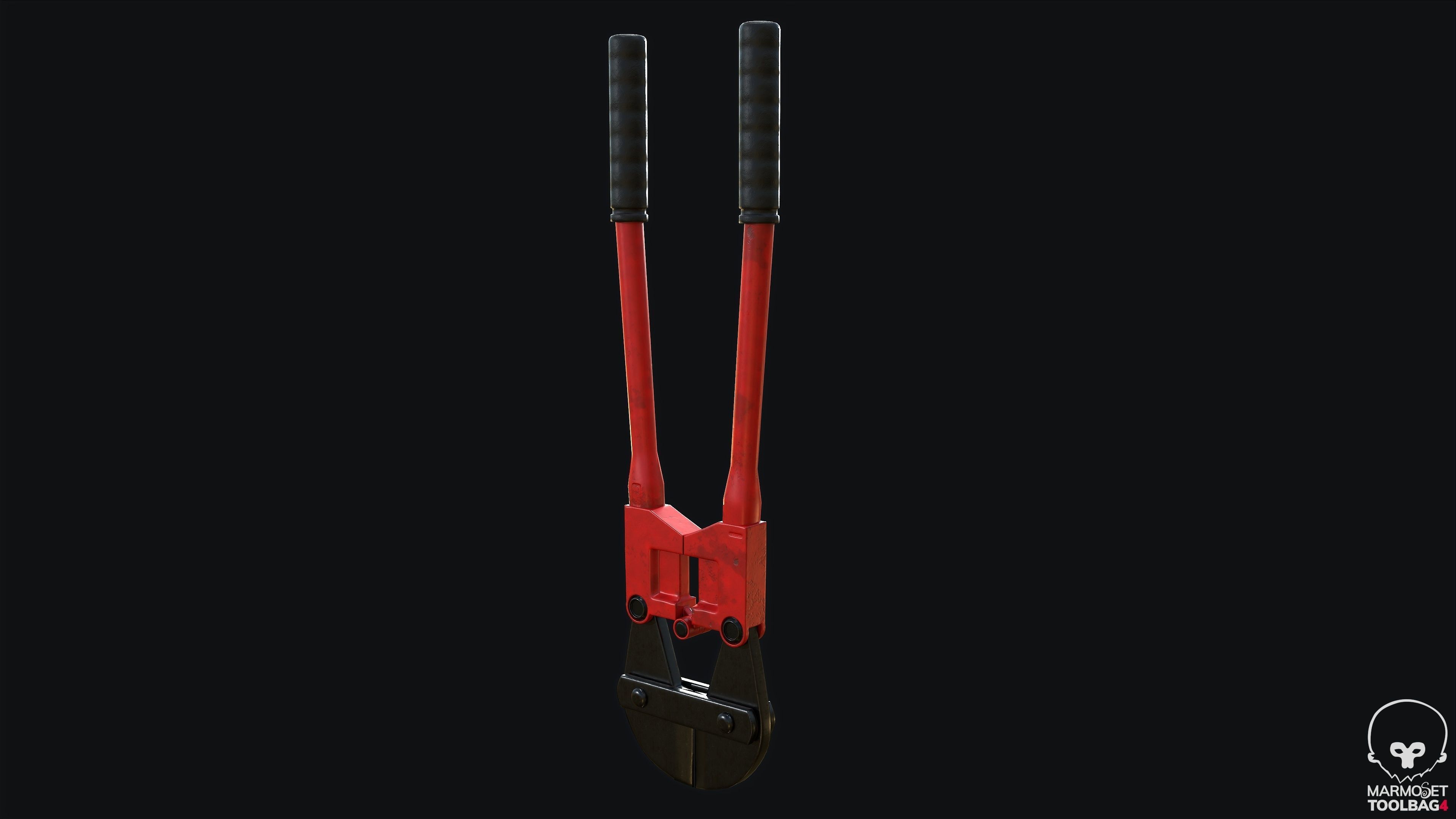 Bolt Cutter PBR Game Ready Low-poly 3D model_5