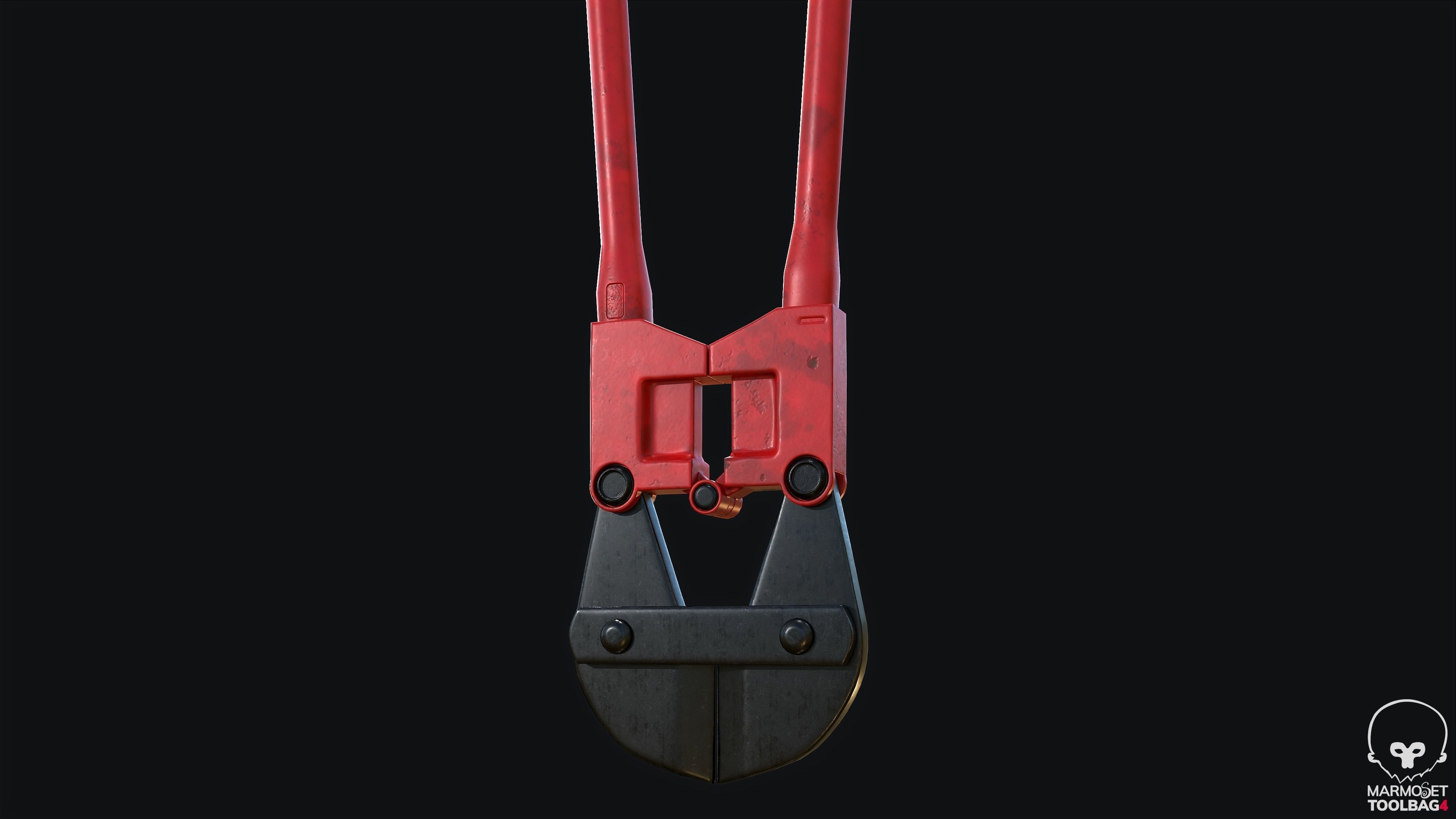 Bolt Cutter PBR Game Ready Low-poly 3D model_3