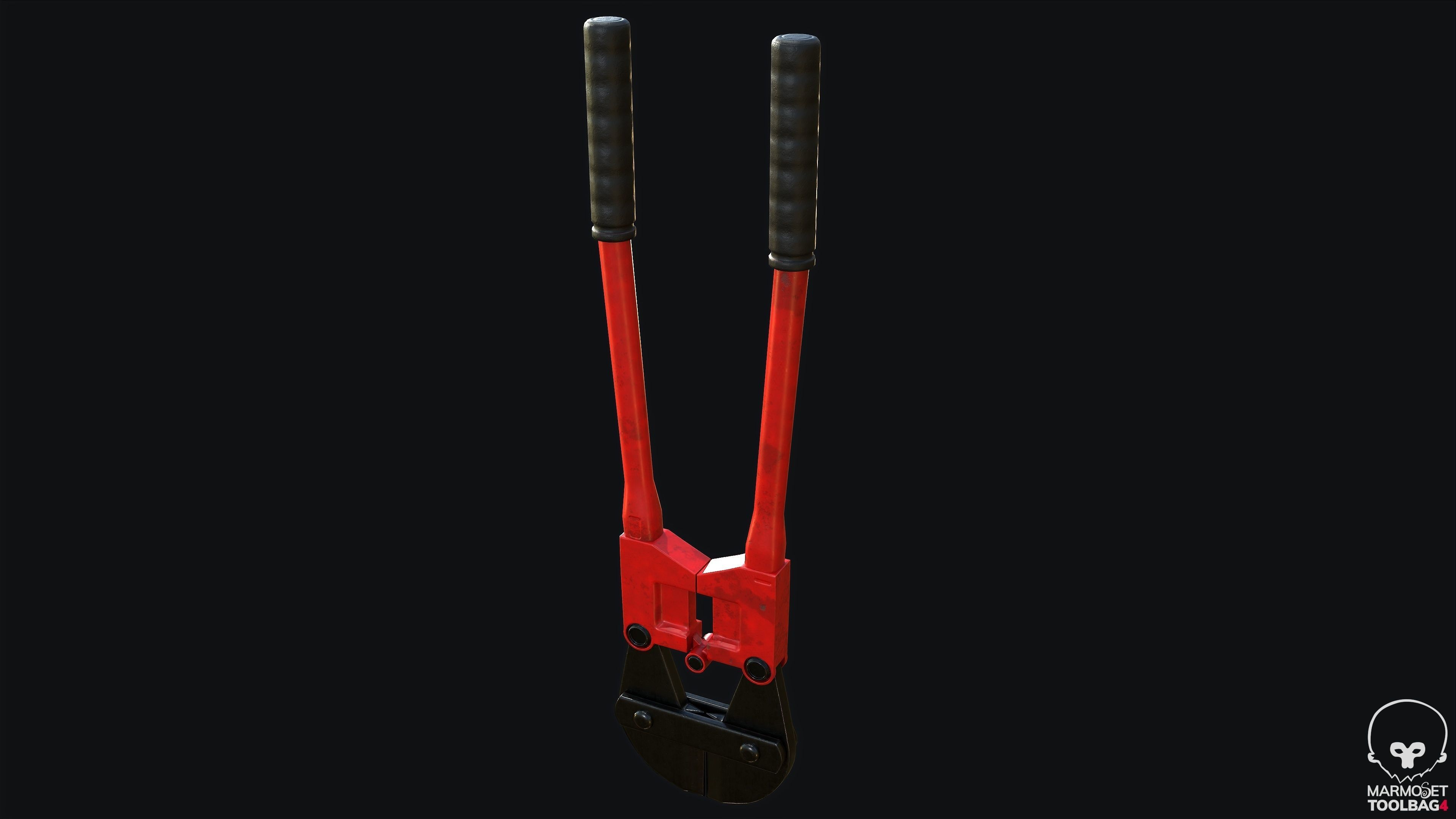 Bolt Cutter PBR Game Ready Low-poly 3D model_2