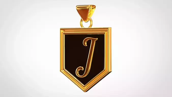 Letter J Pendant