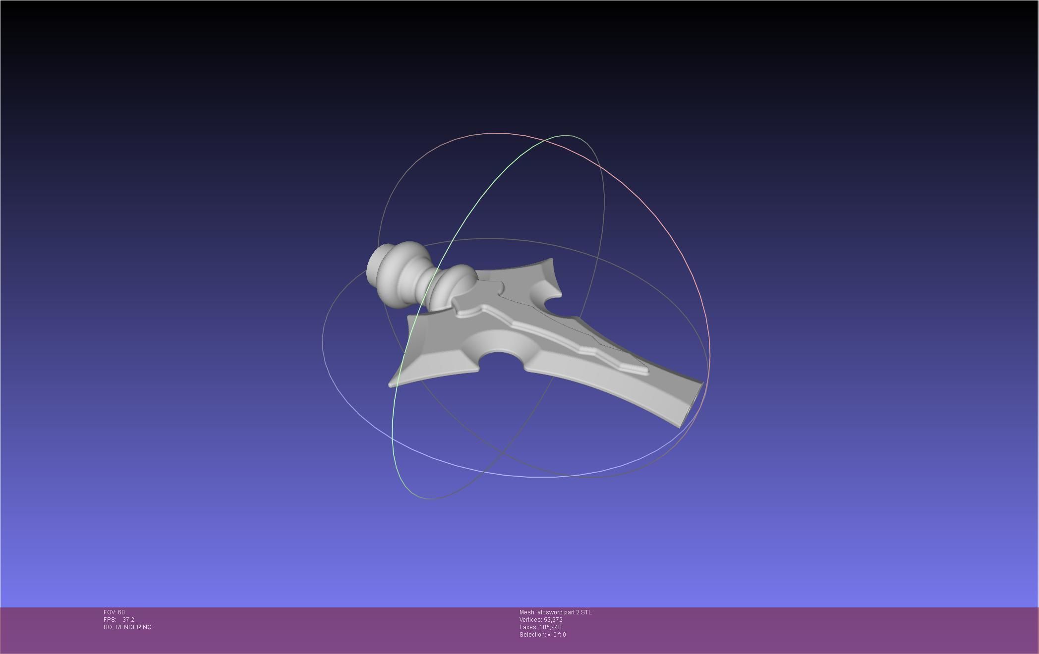 Sword Art Online Kirito ALO Sword 3D print model_56