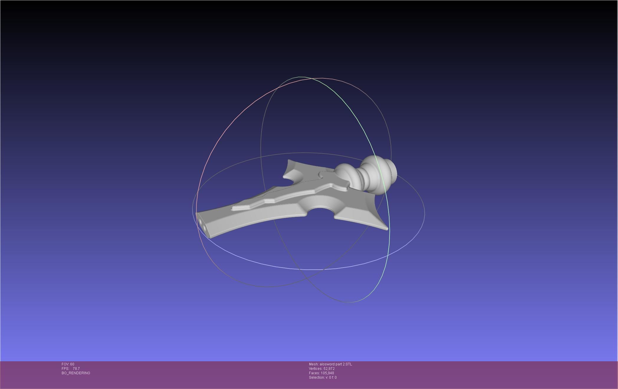 Sword Art Online Kirito ALO Sword 3D print model_58